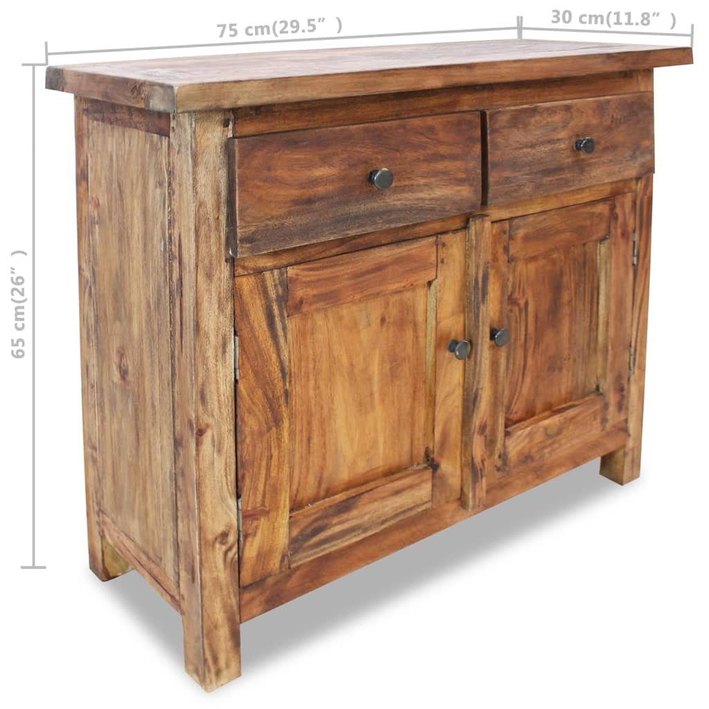 furnicato Sideboard Massives Mahagoniholz 75x30x65 cm günstig online kaufen