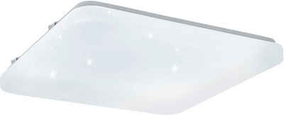 EGLO LED Deckenleuchte »FRANIA-S«, weiß / L33 x H7 x B33 cm / inkl. 1 x LED-Platine (je 14,6W, 1600lm, 3000K) / Deckenlampe - Sternenhimmel - warmweißes Licht - Lampe - Schlafzimmerlampe - Kinderzimmerlampe - Kinderzimmer - Schlafzimmer