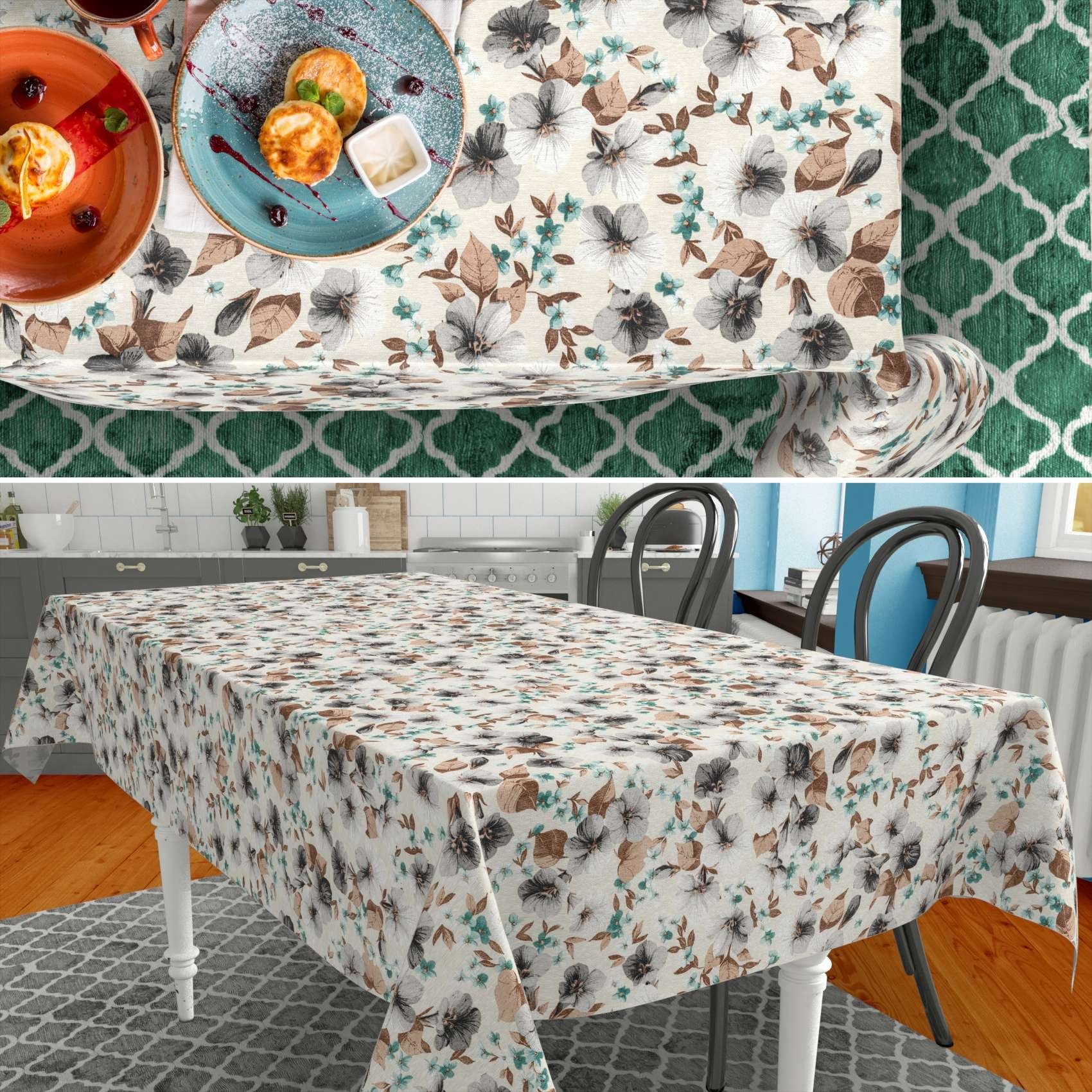 ANRO Tischdecke mit Blumen Botanik aus günstig online kaufen