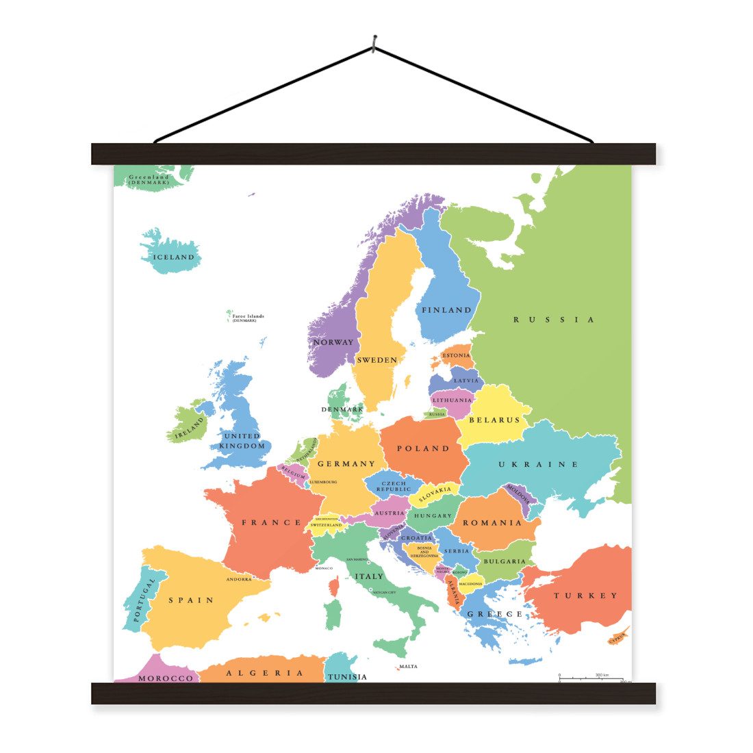 MuchoWow Poster Europa - Karte - günstig online kaufen