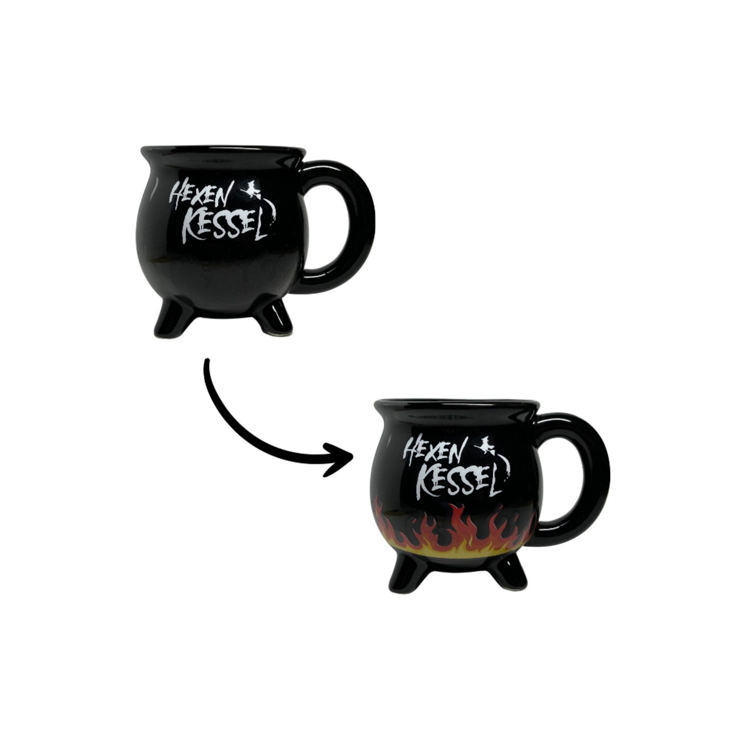 Tasse Hexenkessel Kaffeebecher mit Wärmeeffekt