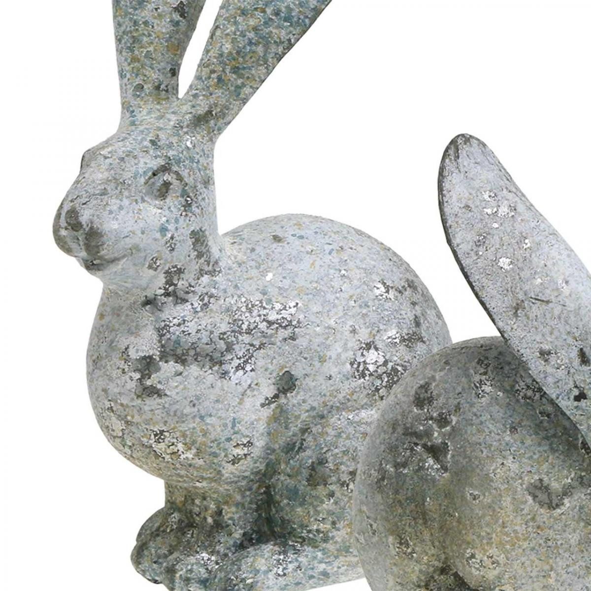 Viana Osterhase Deko-Hasen 2er-Set für Garten, Tischdeko, Ostern, Shabby Chic