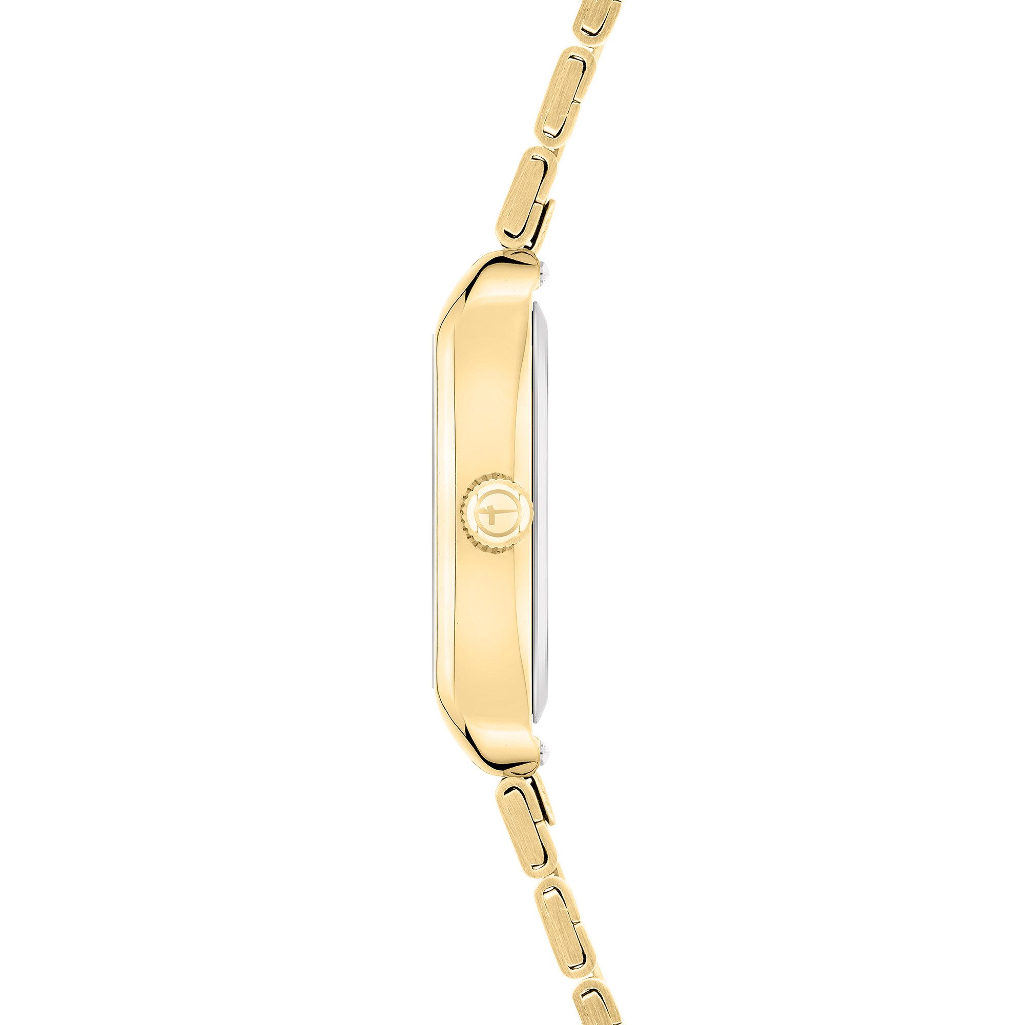 Tamaris Quarzuhr The Square Retro Strap TT-0139-MQ, Armbanduhr, Damenuhr, Edelstahlarmband, analog