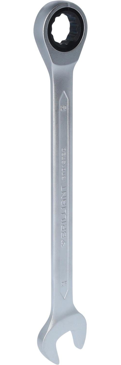 Brilliant Tools Maulschlüssel Ratschenringschlüssel, 20 mm