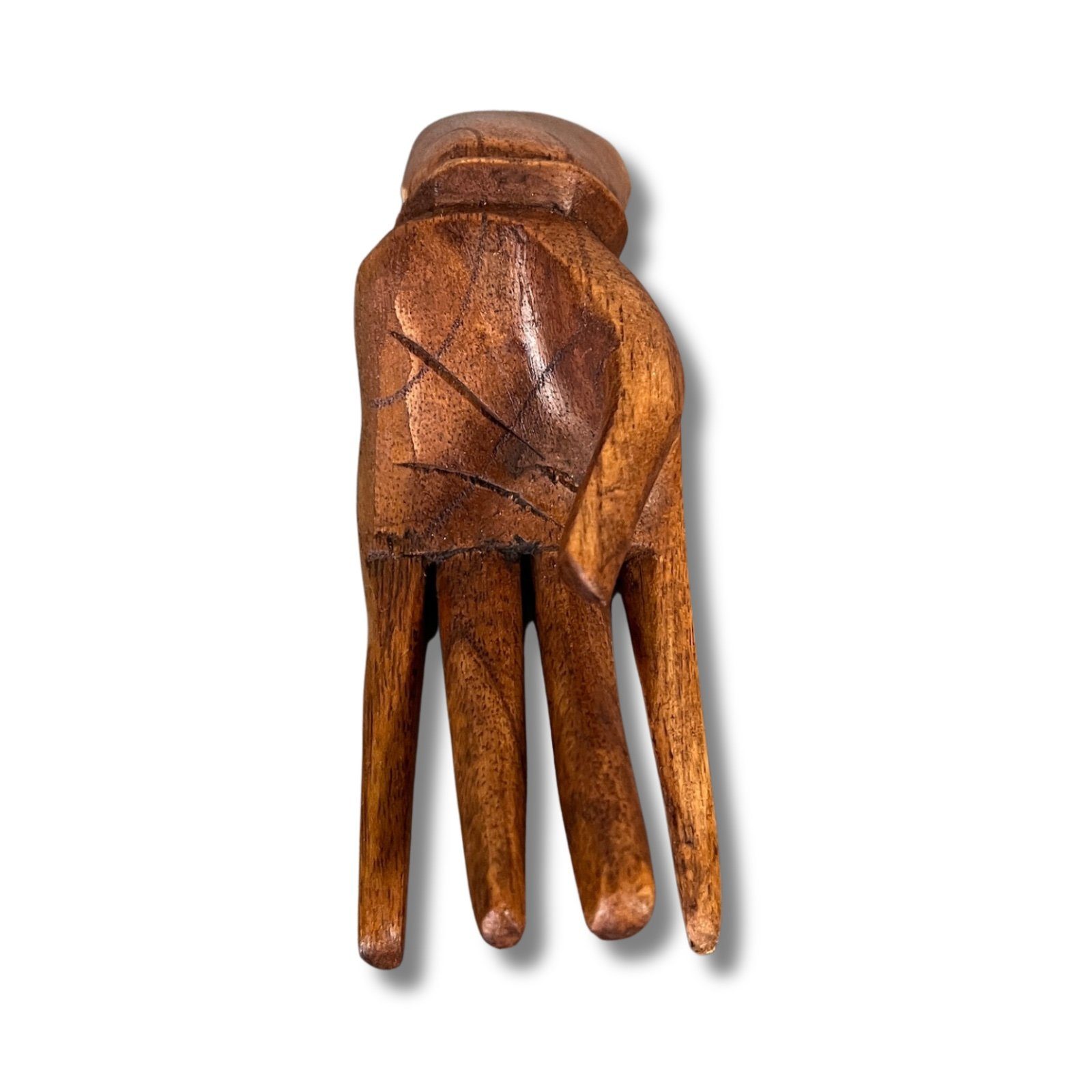 Buddha LifeStyle Buddhafigur Visitenkartenhalter Asien Holz Schmuckdisplay Hand