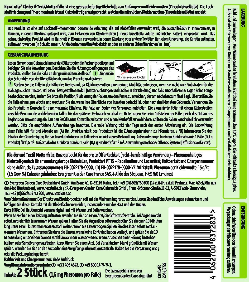 Nexa Lotte Klebefalle Nexa Lotte Kleider & Textilschutz Mottenfalle 2 – Bild 2 von 3