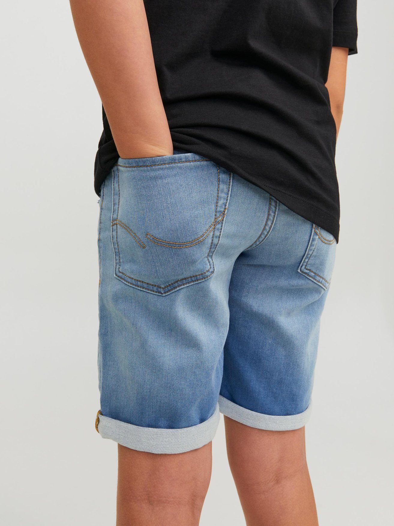 in Shorts Blau & Jones Jones Shorts JJIRICK Junior Jeans Knielange 6000 Jack & Jack