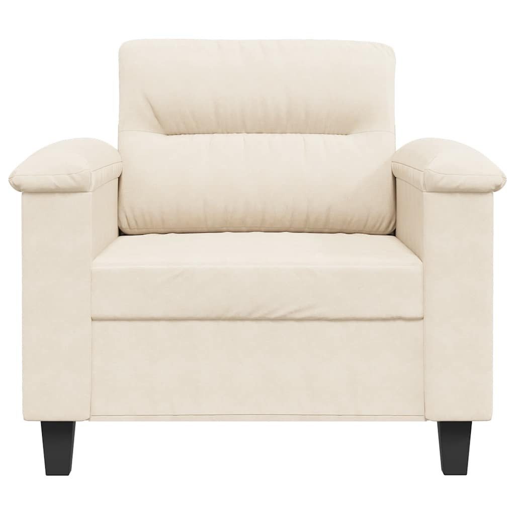 vidaXL Sofa Sessel Beige 60 cm Mikrofasergewebe, 1 Teile