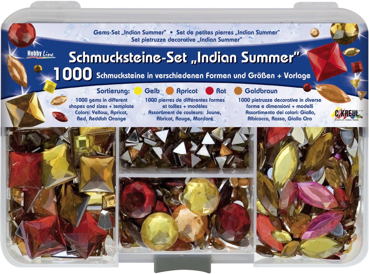 Thumbnail - Kreul Bastelnaturmaterial Kreul Schmucksteine Set Indian Summer