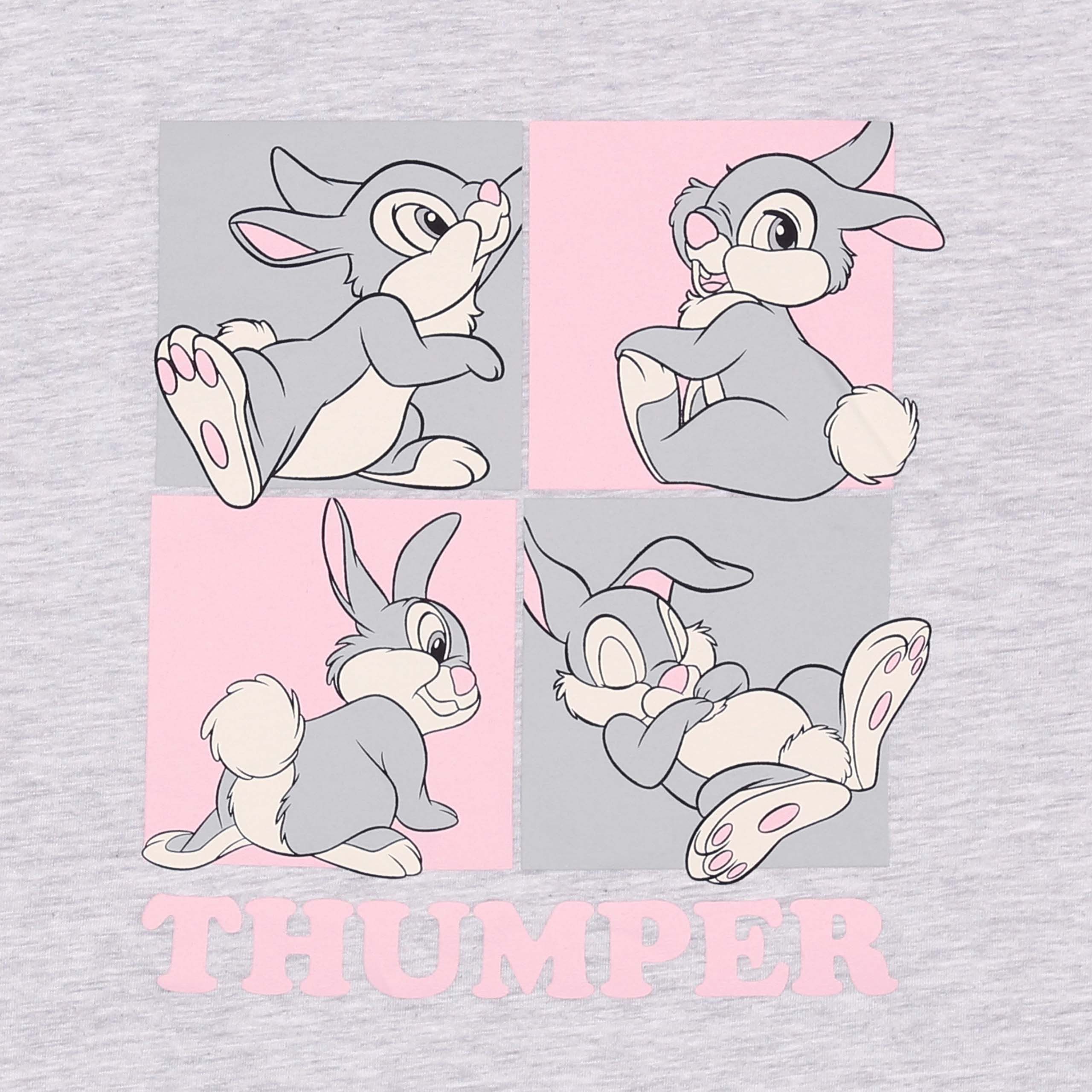 Disney Bambi Pyjama DISNEY Bambi Klopfer Damen Pyjama Zweiteiler aus Baumwolle, Kurzarm