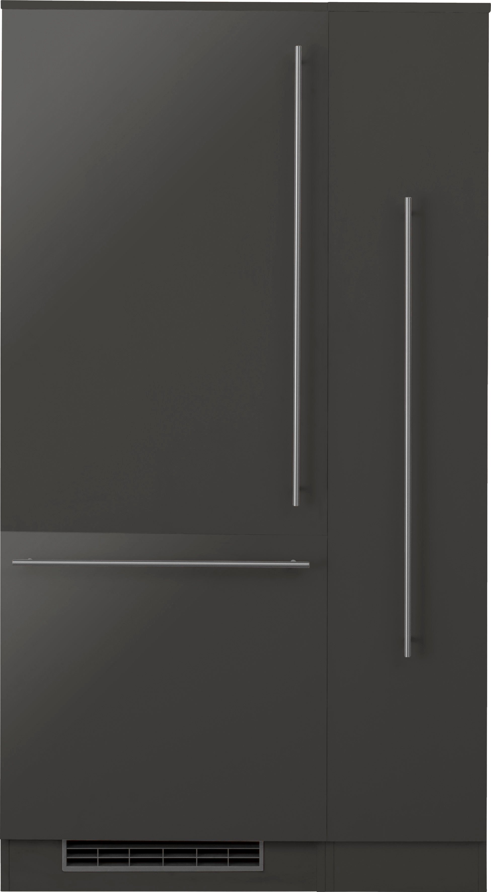 wiho Küchen Küche Chicago, wahlweise mit E-Geräten, Breite 90 cm schwarz