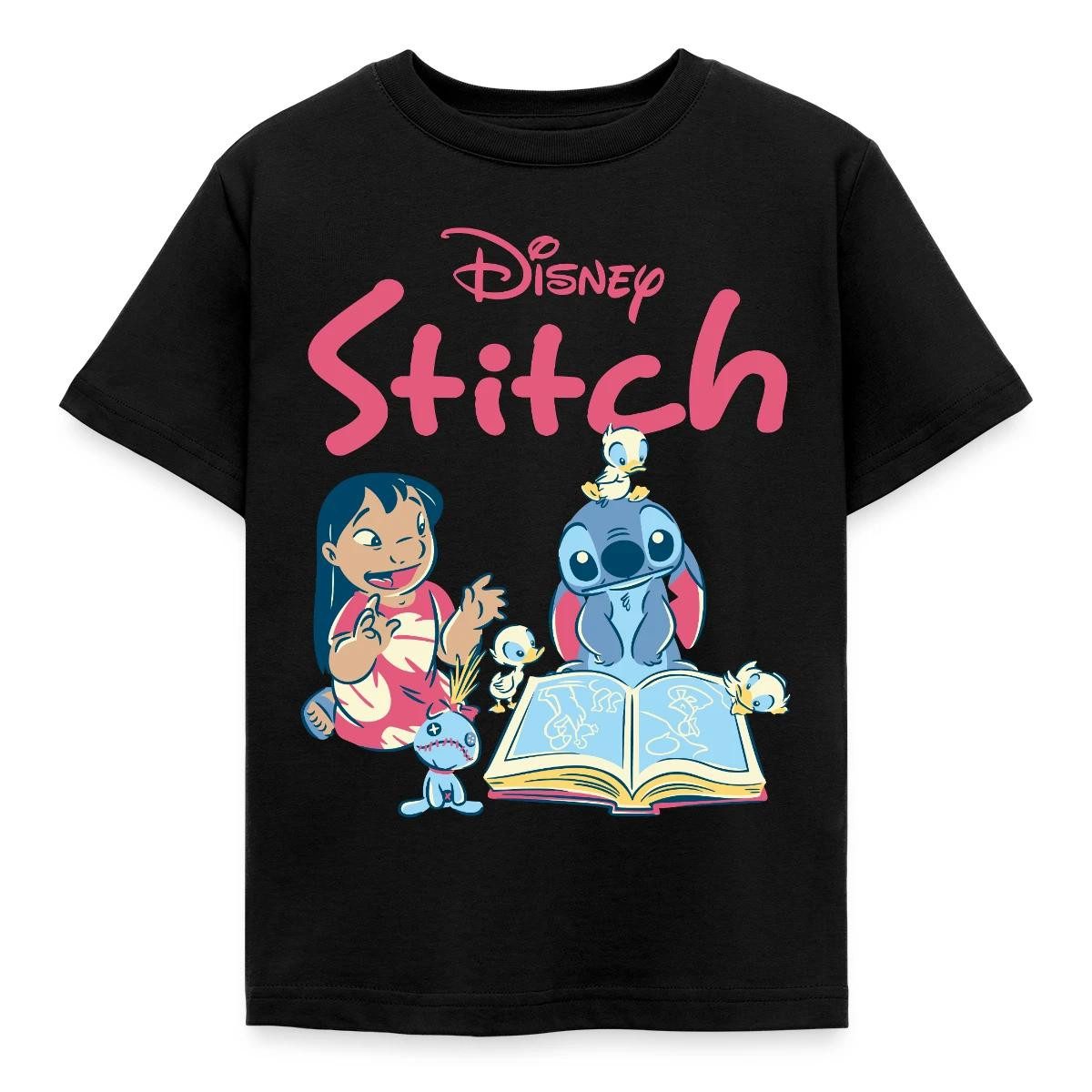 T-Shirt Lilo & Stitch Mit Buch Kinder T-Shirt