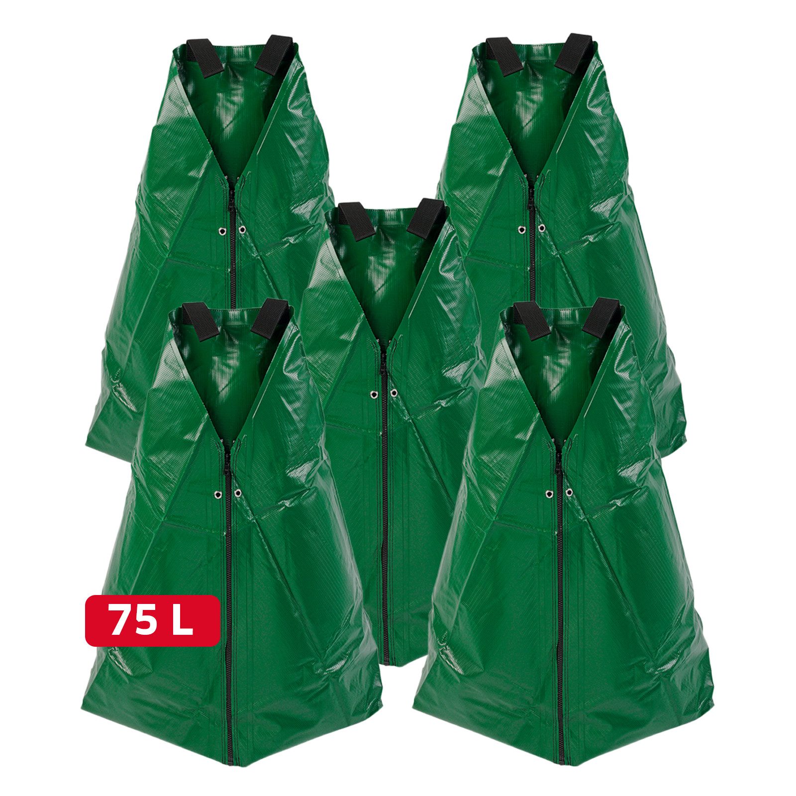 NOOR Bewässerungssystem FROGBAG 75 Liter - erweiterbare Baumbewässerung, (5-tlg), Bewässerungssack für eine nachhaltige und effiziente Bewässerung