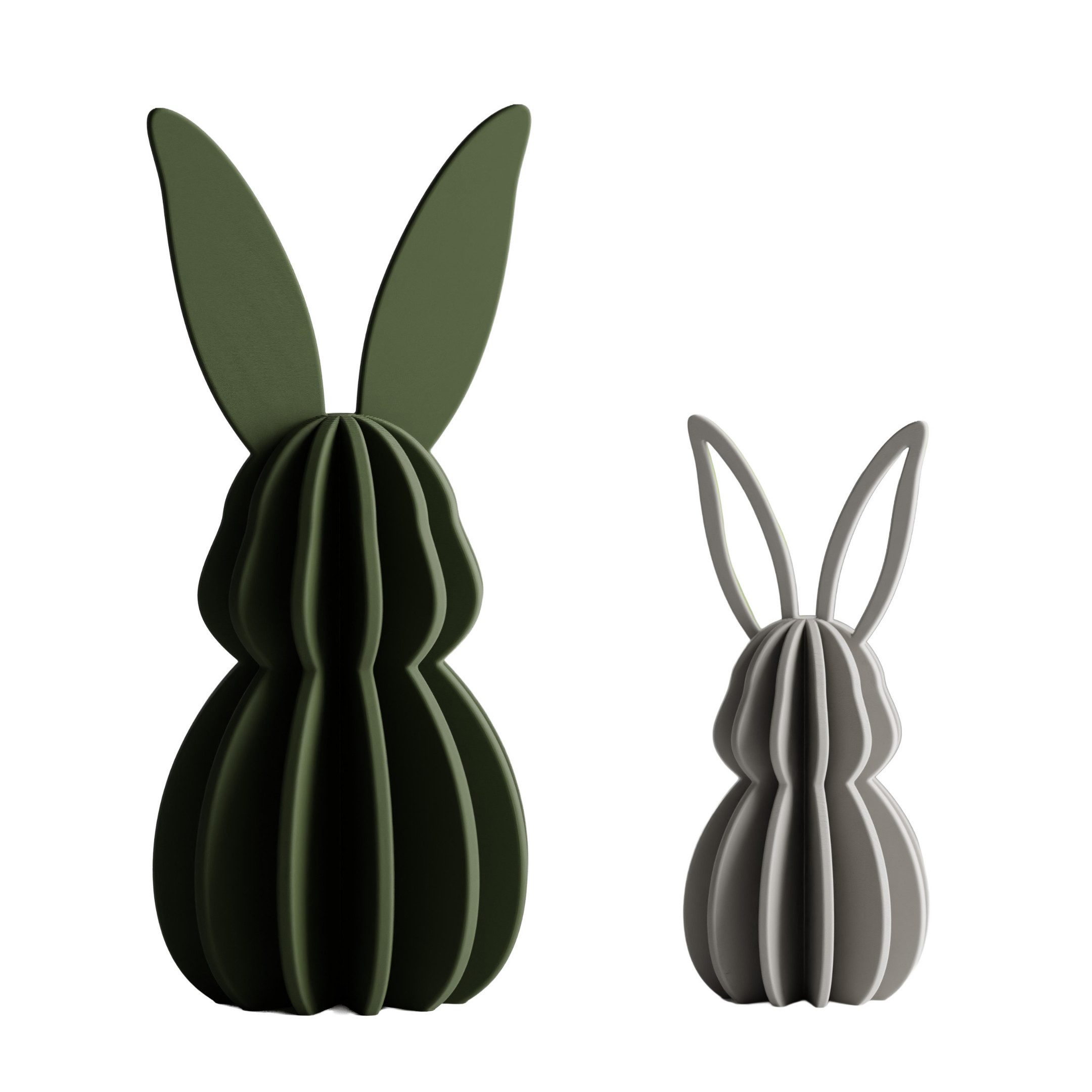 Shapes - Decorations Dekofigur Minimalistisches Osterhasen Set – Deko Hasen groß & klein (2er Set, 1 x Hasenfigur (klein), 1 x Hasenfigur (groß), Dekofiguren für Ostern