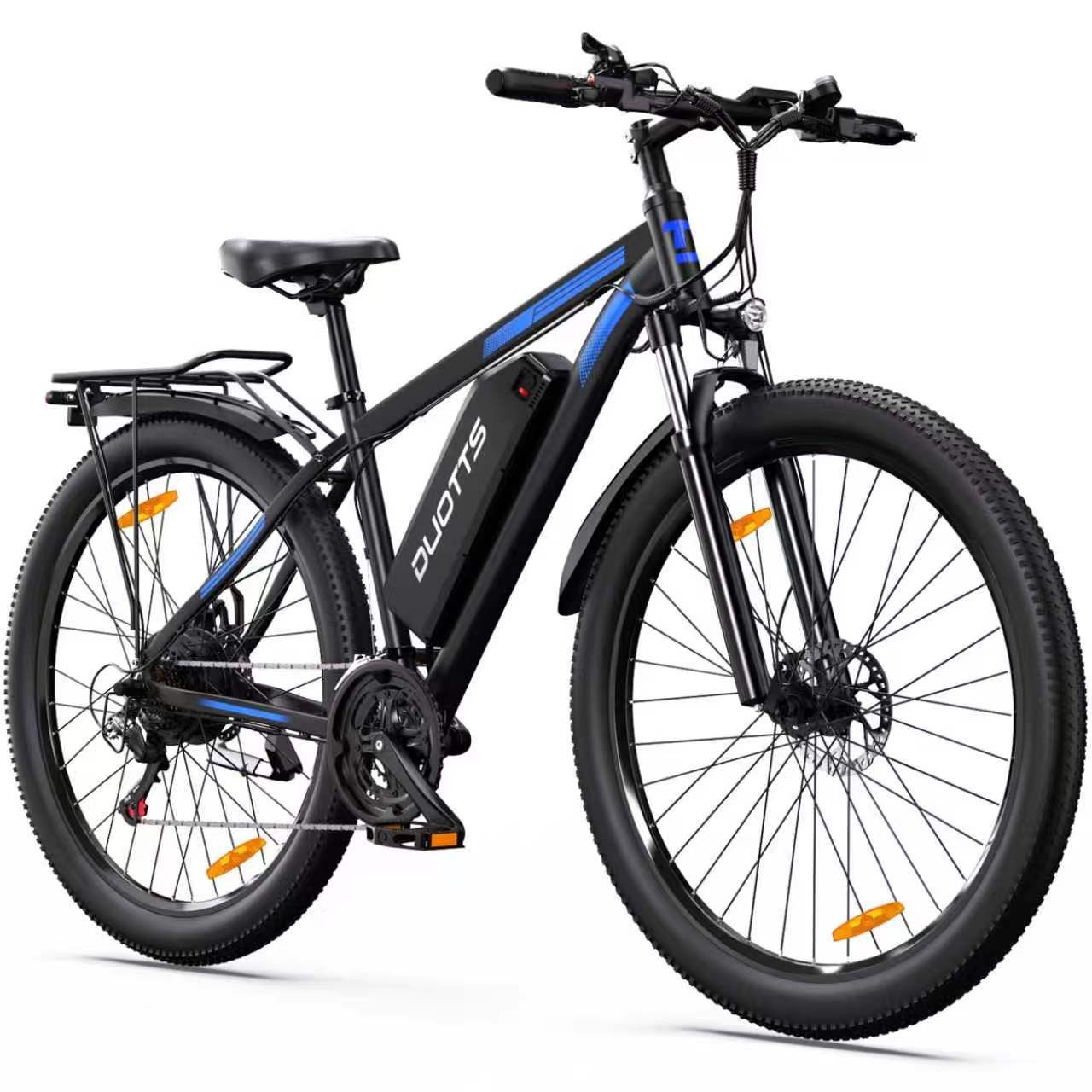 DUOTTS E-Bike Mountainbike 29 Zoll E-Fahrrad Damen u. Herren 720WH Pedelec 48V 15AH 110 km E-MTB, Kettenschaltung, Heckmotor, 720 Wh, (Beleuchtungsset mit Batterieladegerät, Batterieschlüssel, Werkzeug), E-Bikes mit hydraulischen Bremsen, Federgabel & App