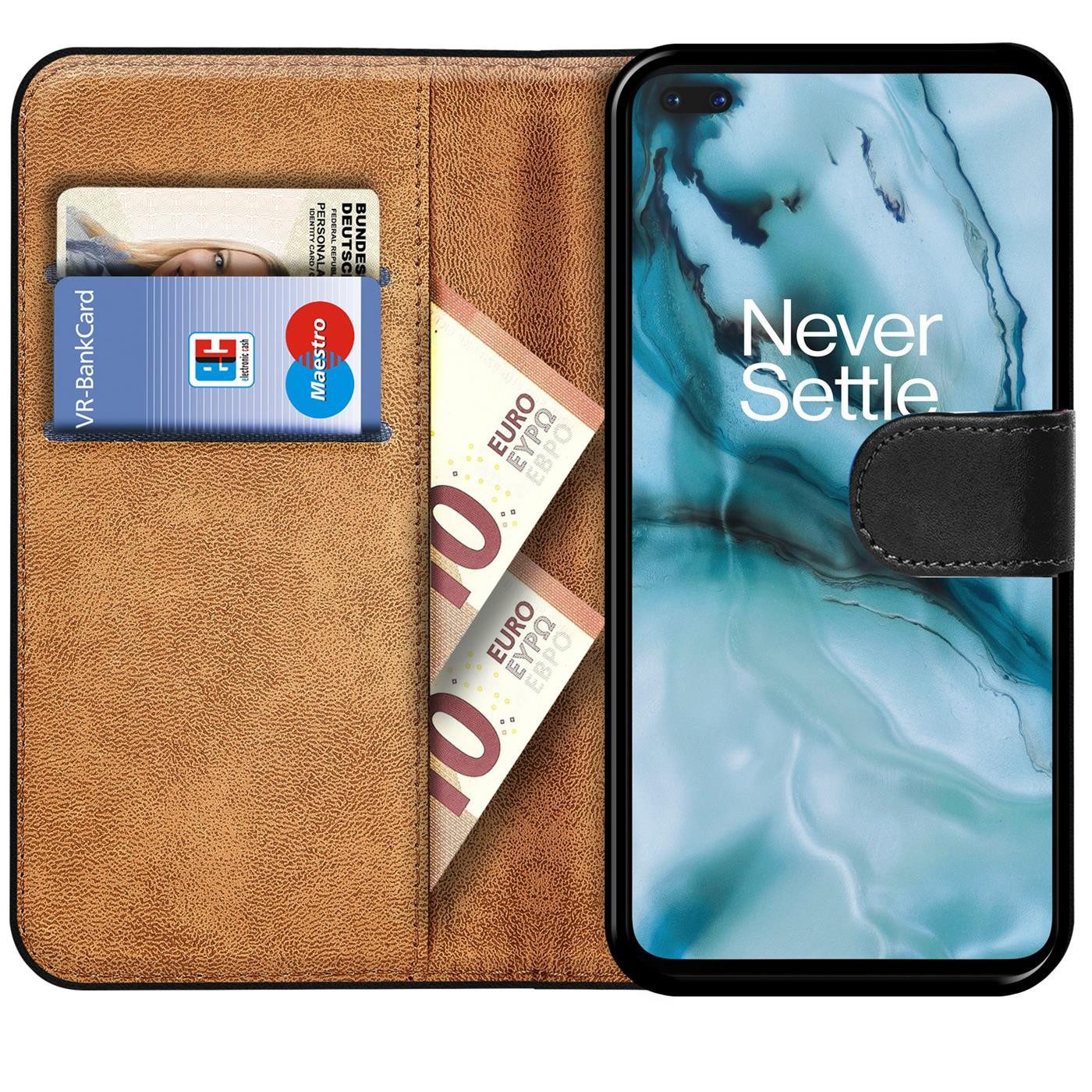 CoolGadget Handyhülle Wallet Klapp Tasche Book Case für OnePlus 8 Pro 6,78 Zoll, Hülle Klapphülle Flip Cover Etui Schutzhülle