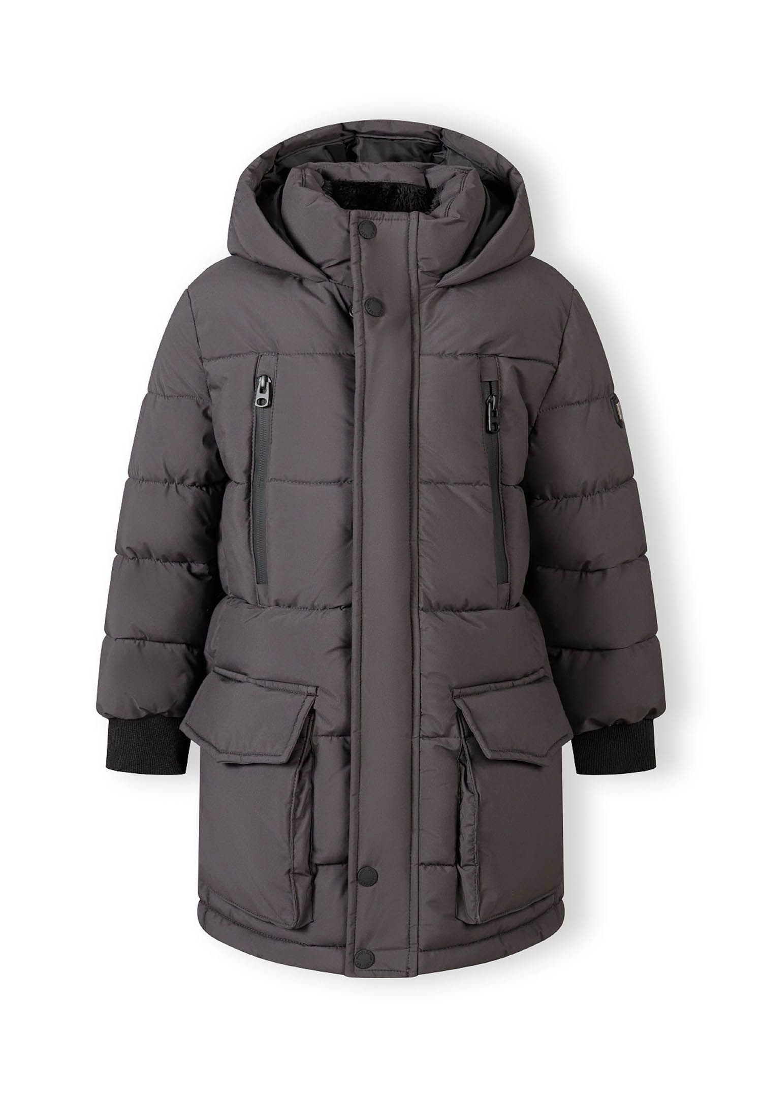 MINOTI Winterjacke Lange Pufferjacke mit Fleece Futter und bequemen Taschen günstig online kaufen