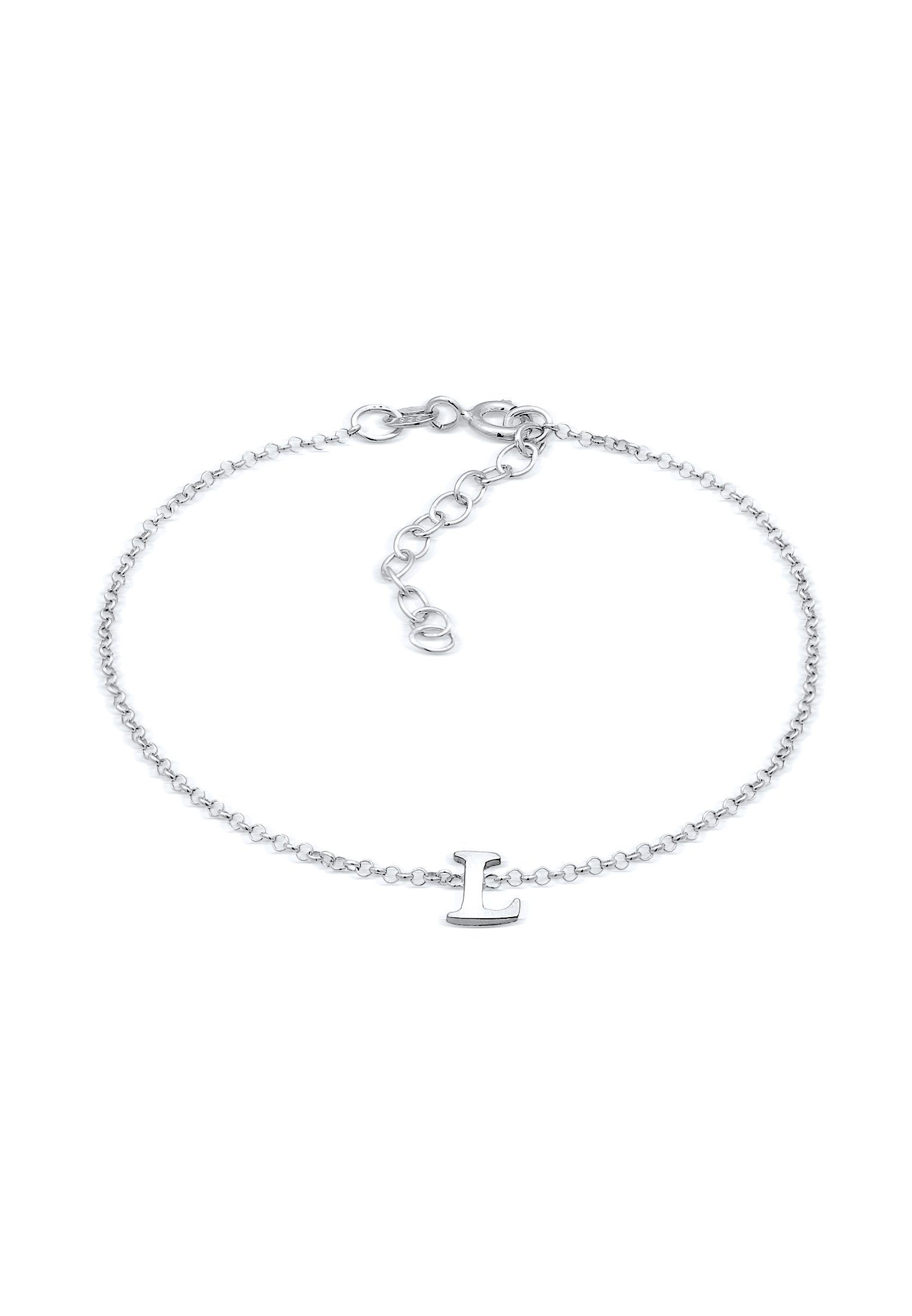 Elli Armband Buchstaben Initialen Anhänger L 925 Silber