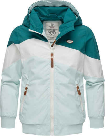 Ragwear Outdoorjacke Kristla Block Dreifarbige Mädchen Übergangsjacke