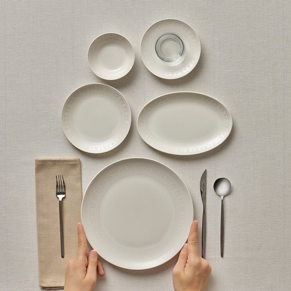 Karaca Frühstücksteller Artiste Frühstücksteller für 6 Personen, 20-tlg Frühstücksset