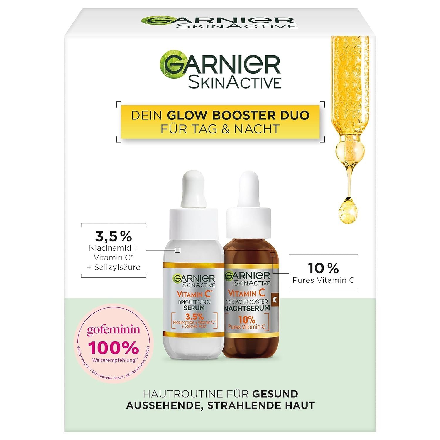 GARNIER Gesichtsserum GARNIER Gesichtsserum Vitamin C Glow Booster Serum, 1-tlg.