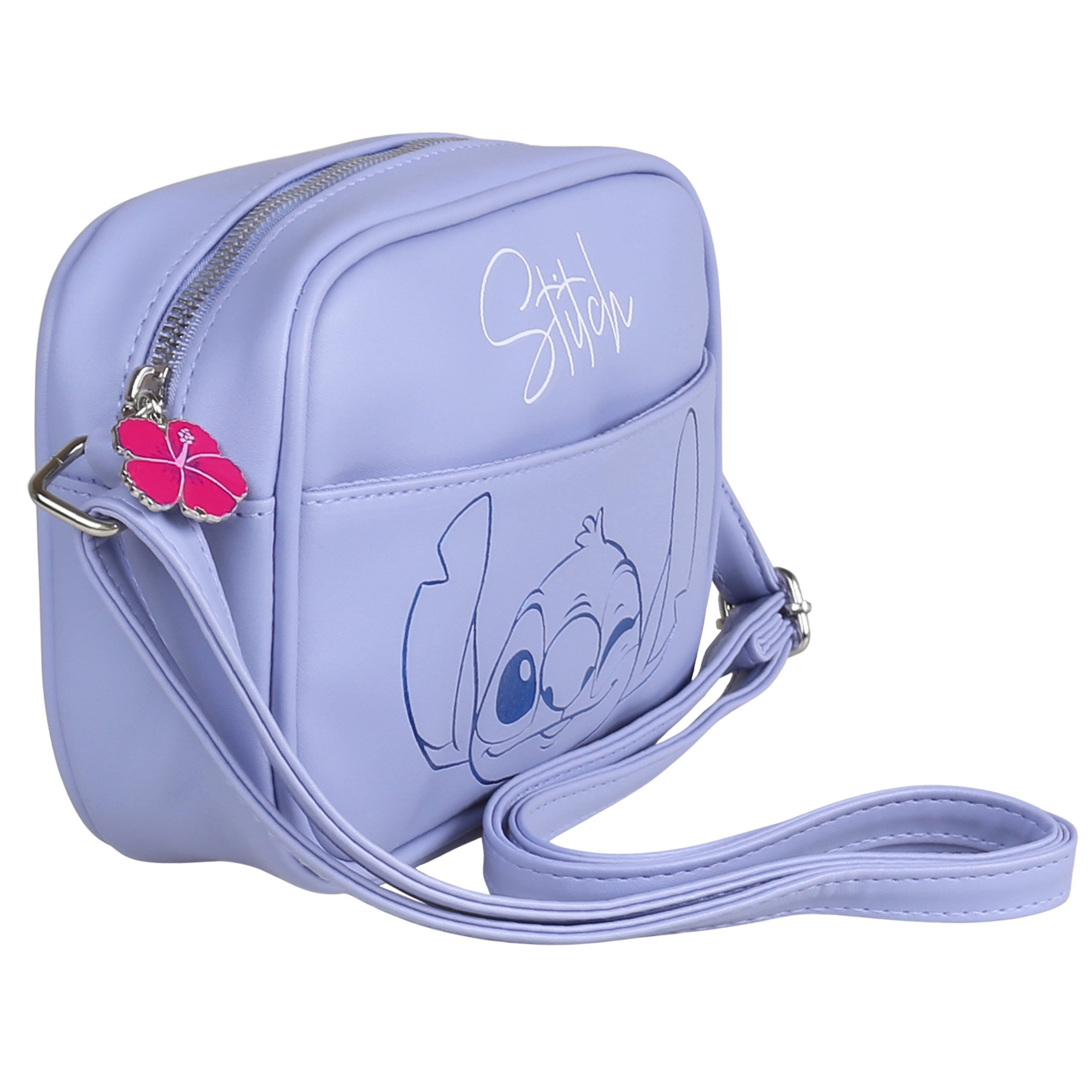 Disney Handtasche DISNEY Stitch blaue Umhängetasche mit Riemen, 20 x 5,5 x 14 cm