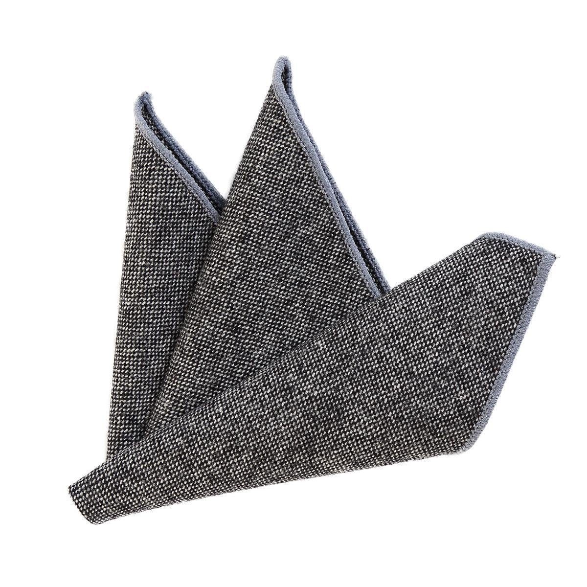 DonDon Einstecktuch DonDon Einstecktuch Tweed Style einfarbig, (Packung, 1-St. Packung), zum Falten, Tweed-Look
