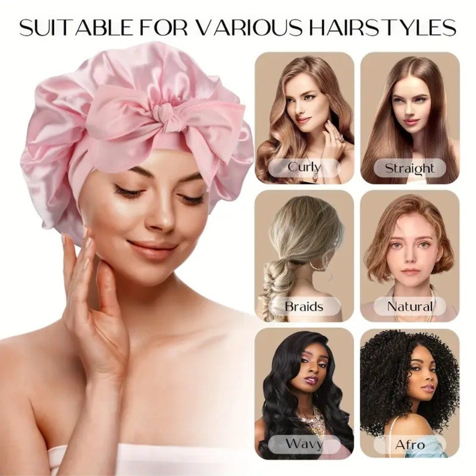 Venicce Love Haartrockenhaube Satinhaube zum Schlafen, Seiden-Schlafmütze, günstig online kaufen
