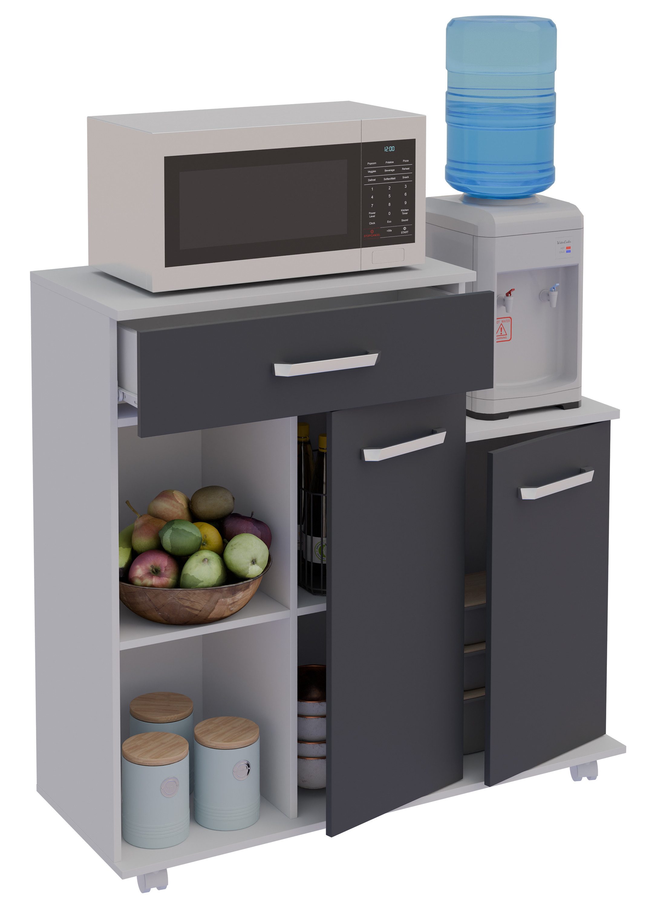 VCM Küchenwagen Küchenwagen Servierwagen Rollwagen Rollen Bakila günstig online kaufen