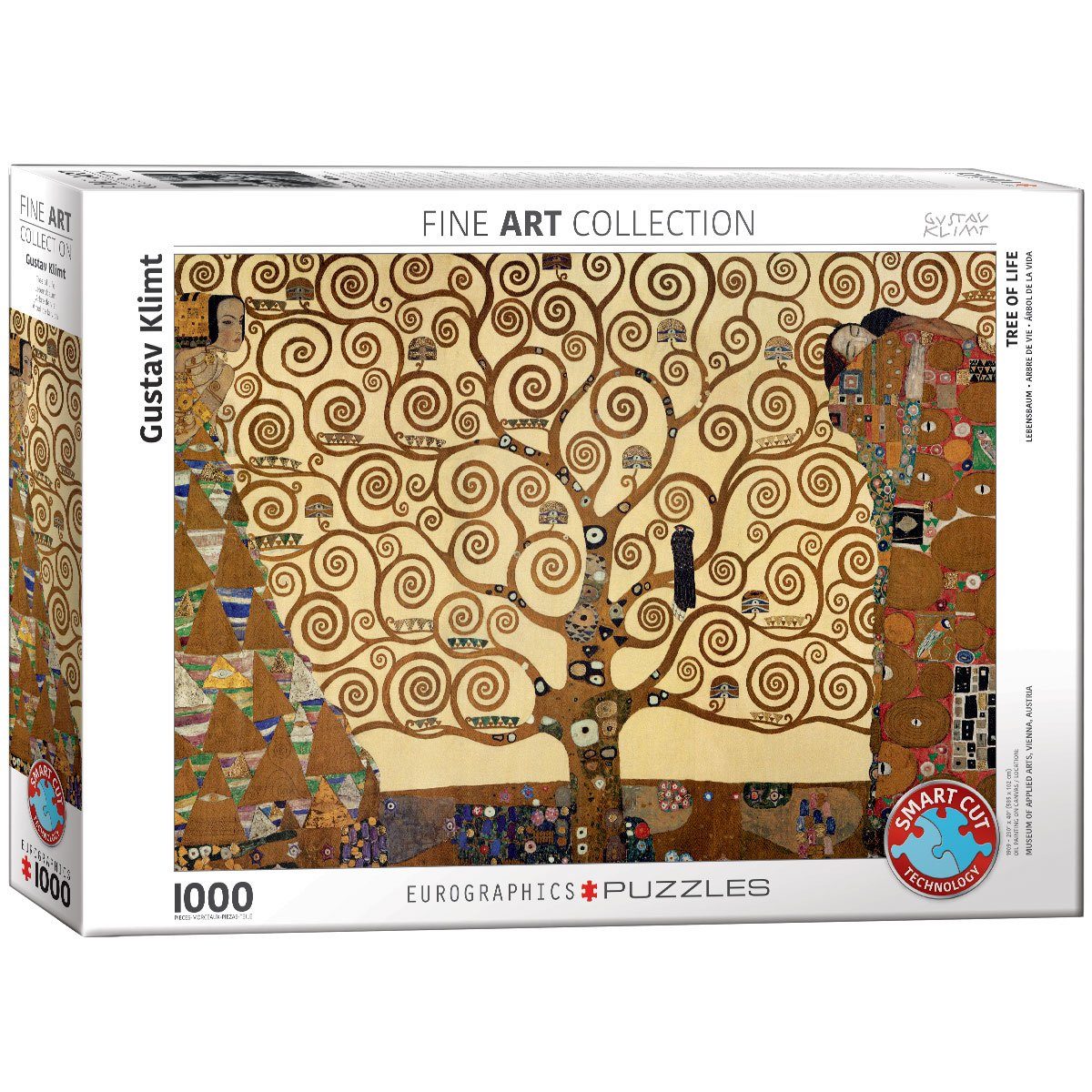 EUROGRAPHICS Puzzle Lebensbaum von Gustav Klimt 1000-Teile Puzzle, 1000 Puzzleteile