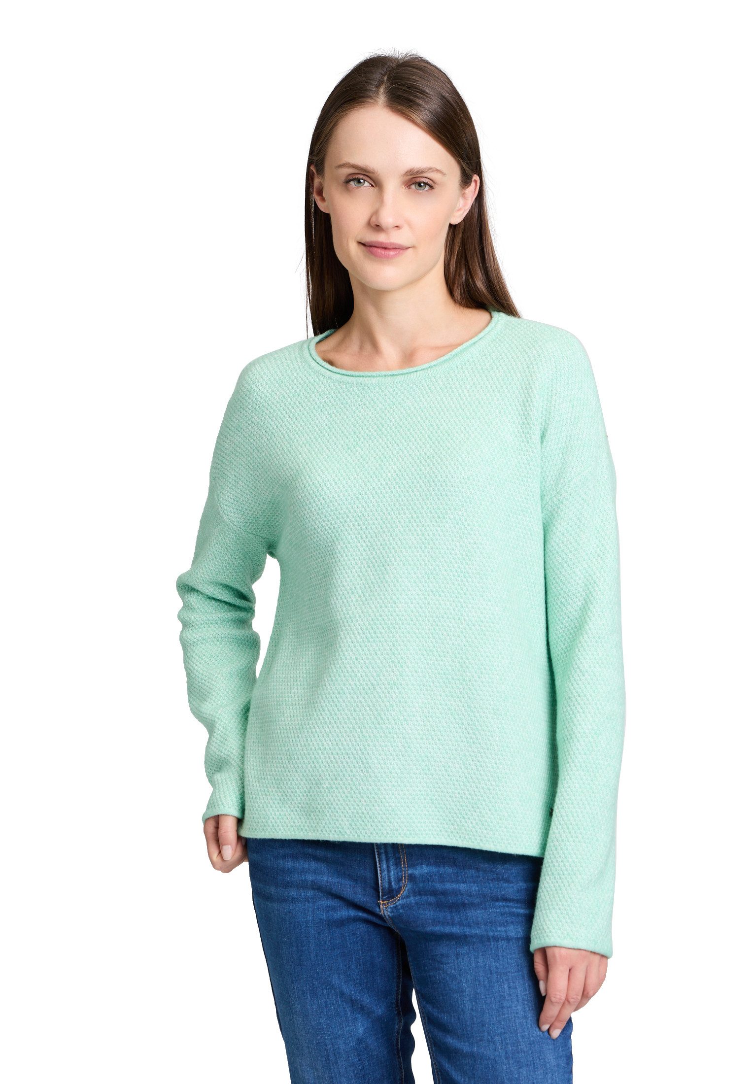 Strickpullover Betty & Co Damen Strickpullover mit Rundhalsausschnitt