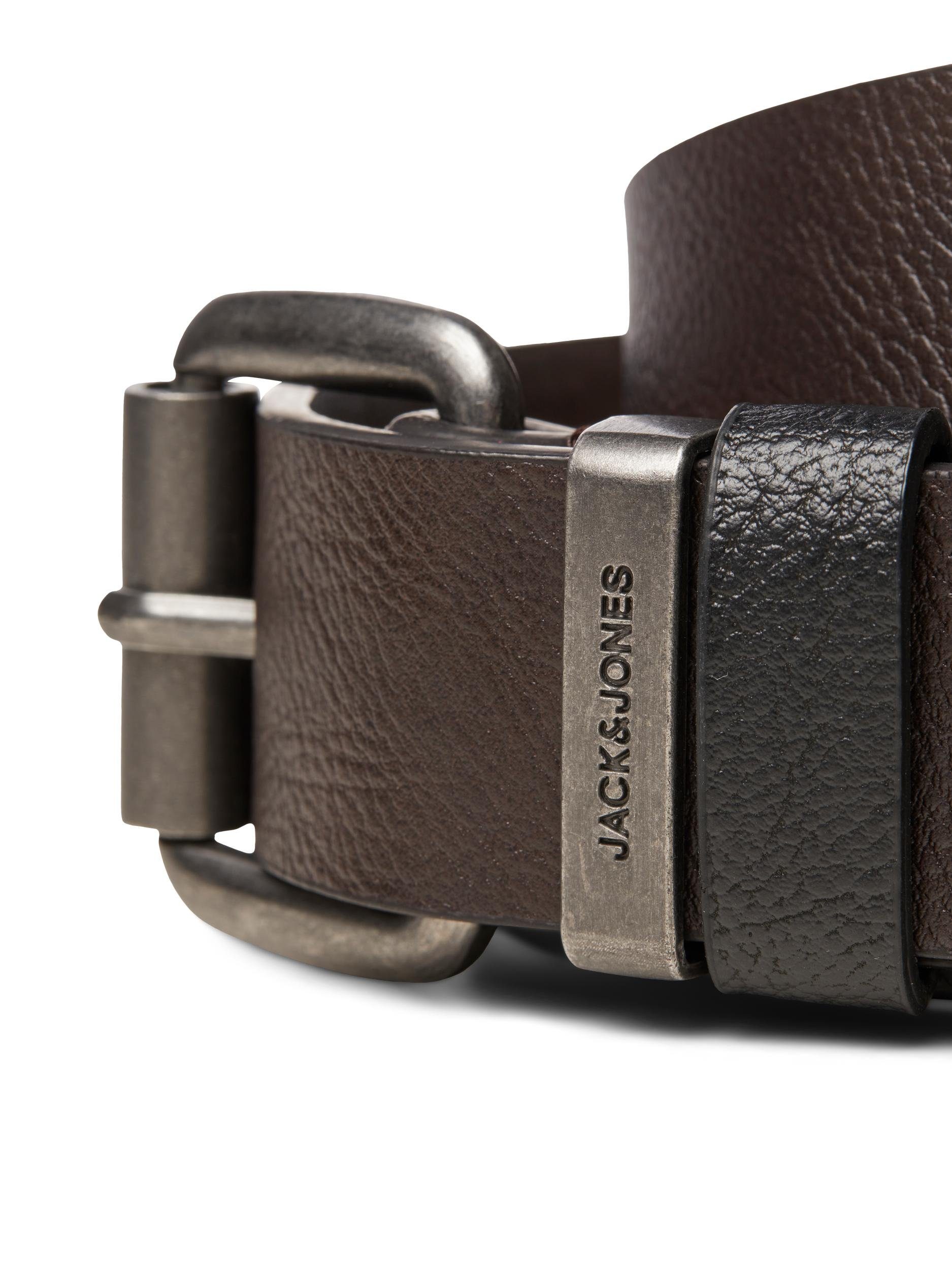 Jack & Jones Synthetikgürtel JACARON Brown BELT Stone