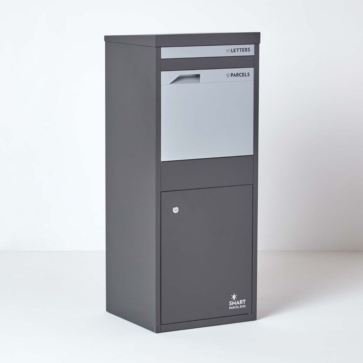Thumbnail - Smart Parcel Box Paketbriefkasten Großer Paketbriefkasten, Entnahme hinten & vorne, anthrazit-grau