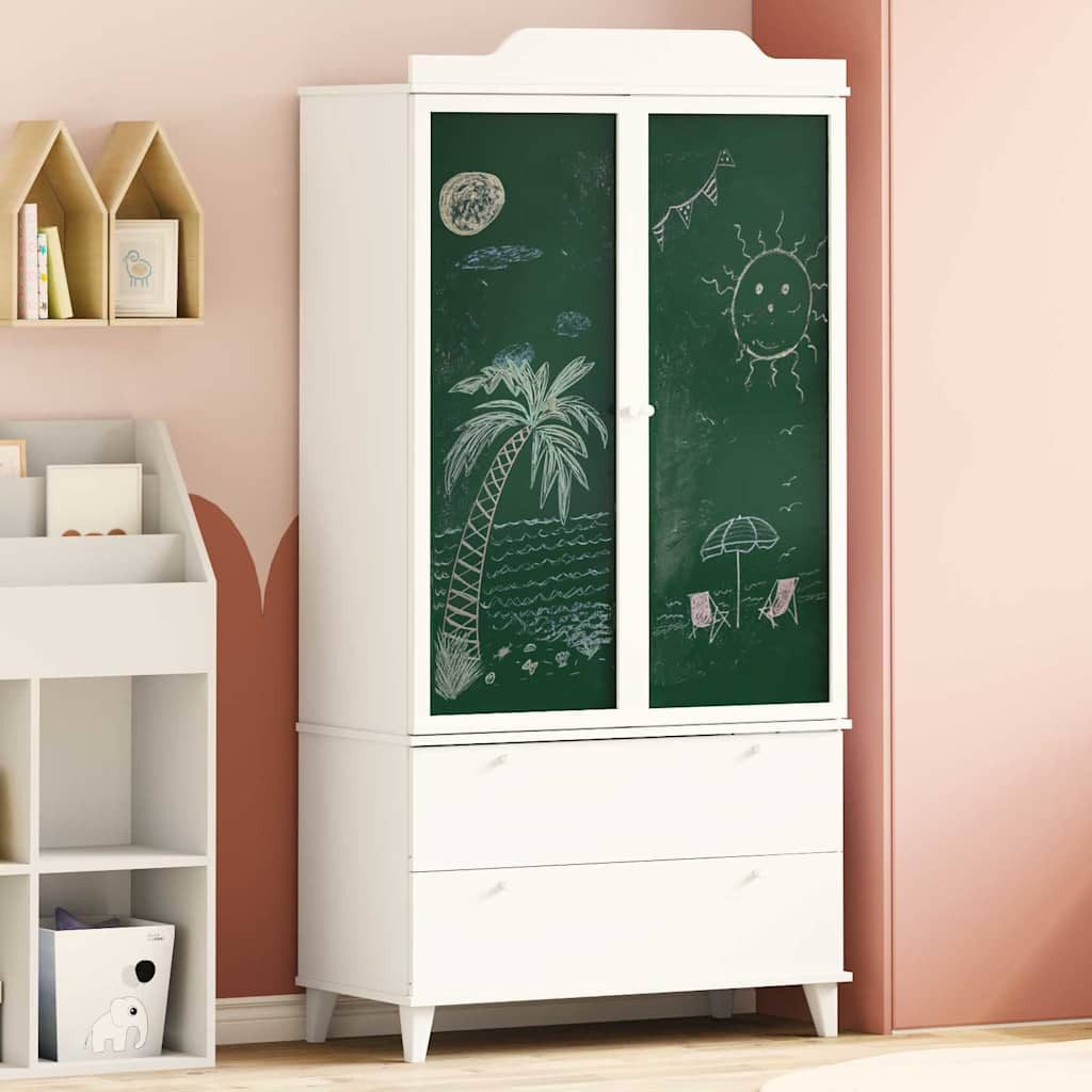 vidaXL Kleiderschrank Kreative Aufbewahrung für Kinder ROROS Weiß 90 x 45 x 180 cm (1-St)