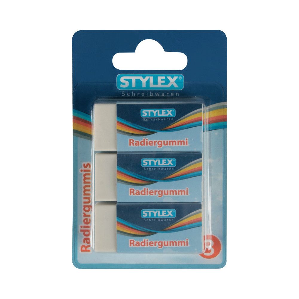Schulheft Stylex - Radiergummis - 3er Set