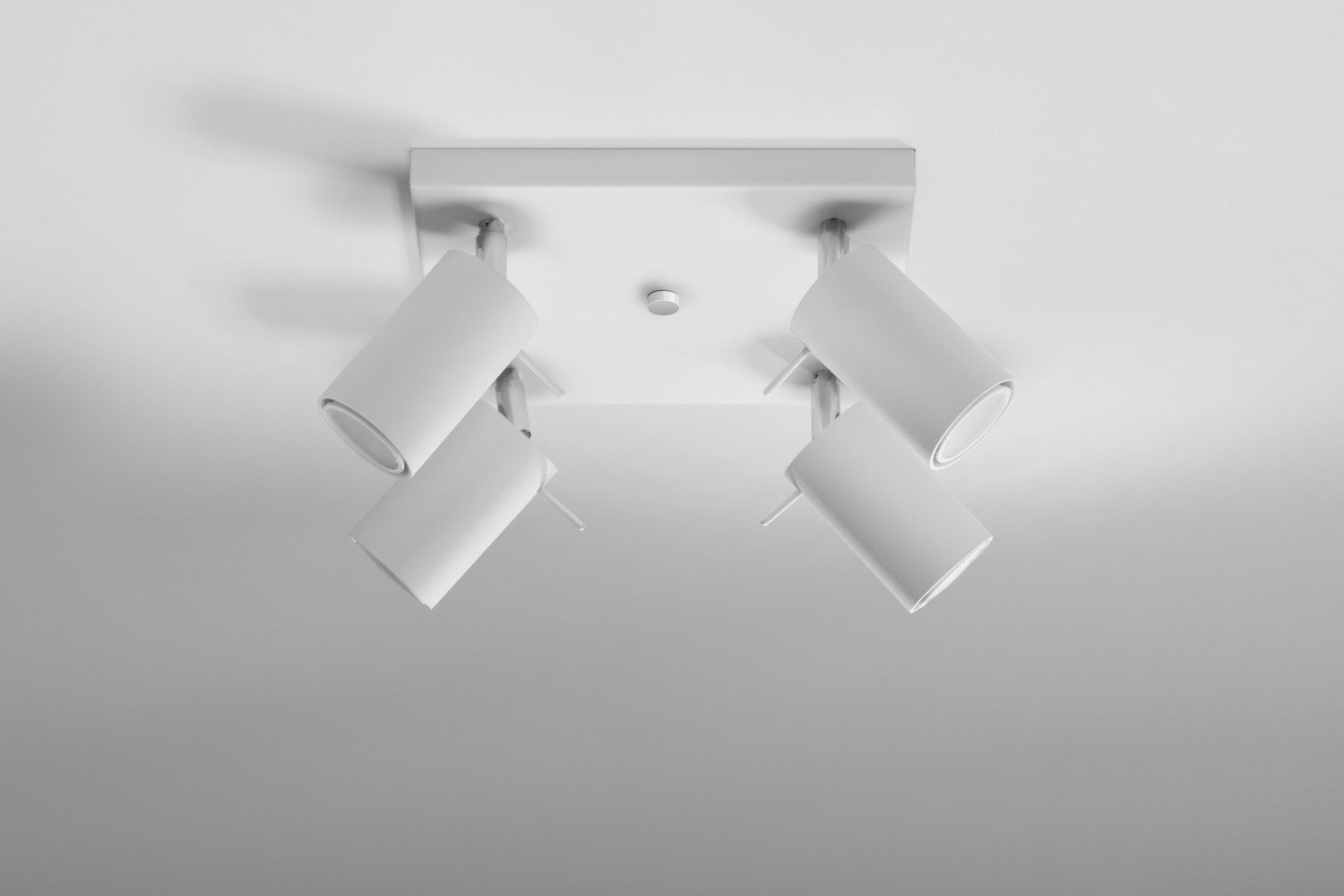 Licht-Erlebnisse Deckenstrahler ETNA, ohne Leuchtmittel, Wohnzimmer Spot Weiß moderner Strahler Küche 4er Spot Lampe