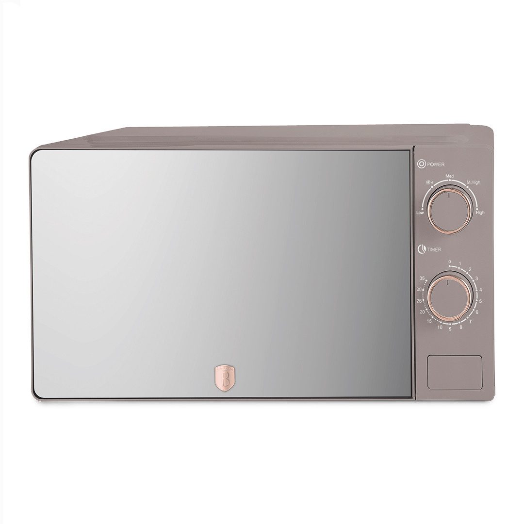 Berlinger Haus Mikrowelle BH 9901, 20 l, 700 W, 5 Leistungsstufen, Auftaufunktion, Spiegelglastür