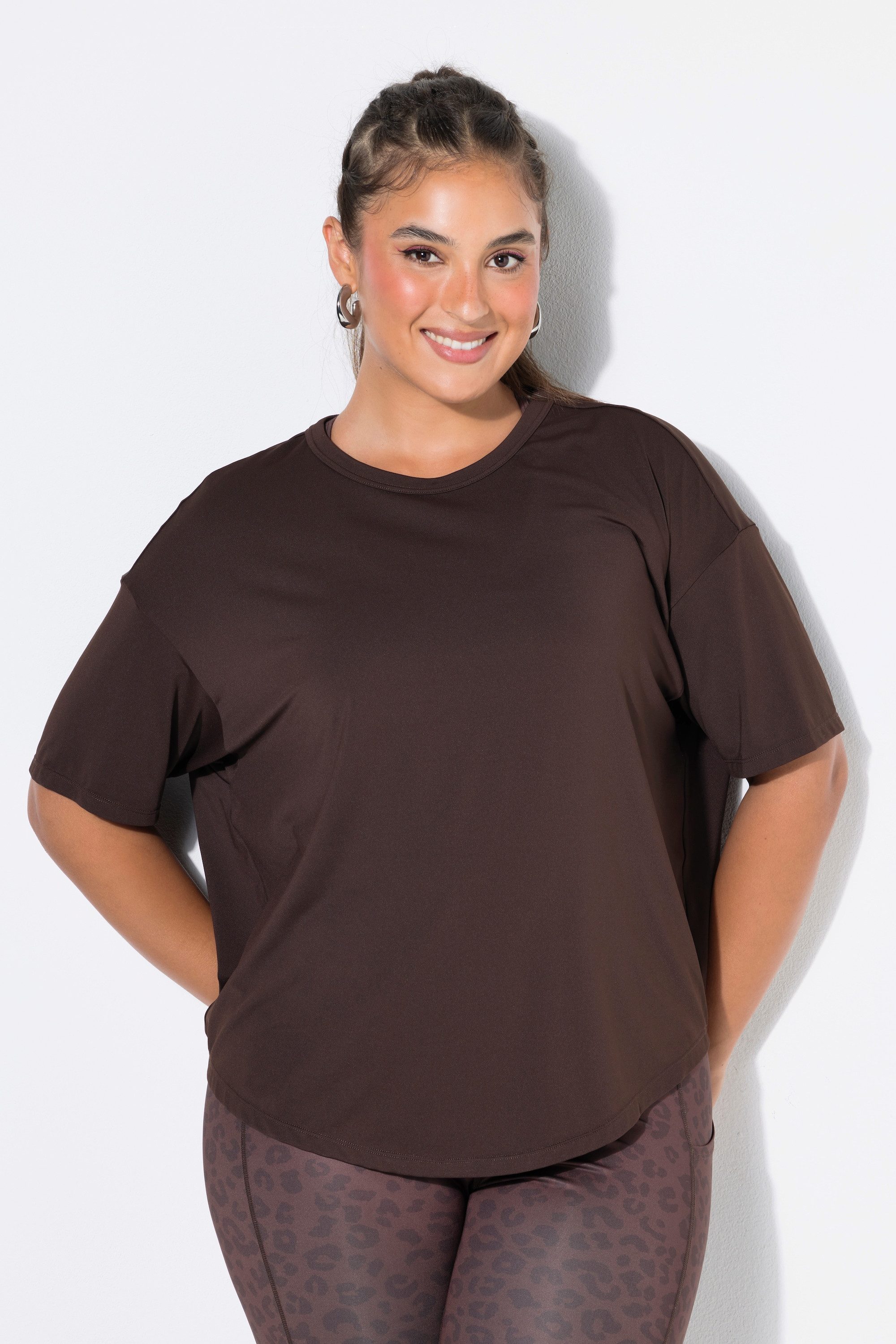 Studio Untold T-Shirt Oversize-Sportshirt Rundhalsausschnitt Halbarm – Bild 4 von 4