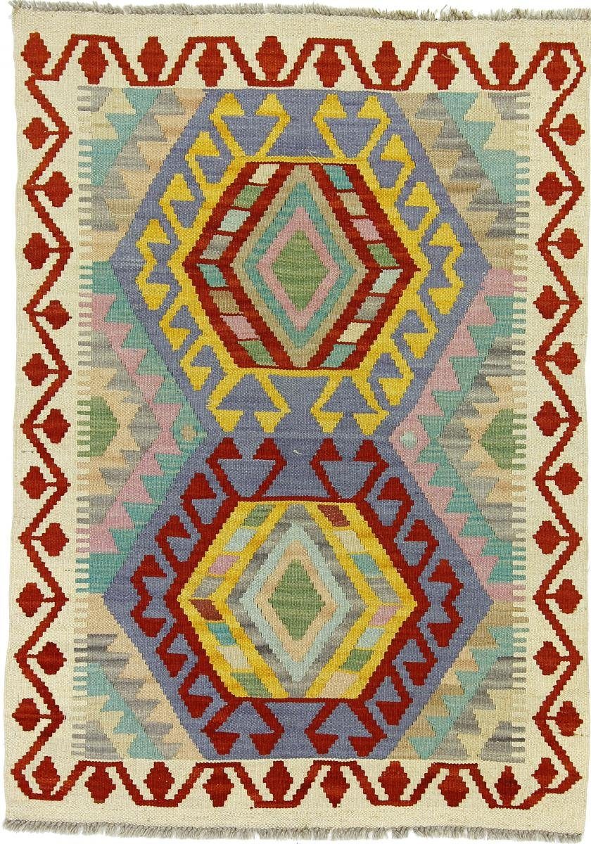 Orientteppich Kelim Afghan 85x122 Handgewebter Orientteppich, Nain Trading, rechteckig, Höhe: 3 mm