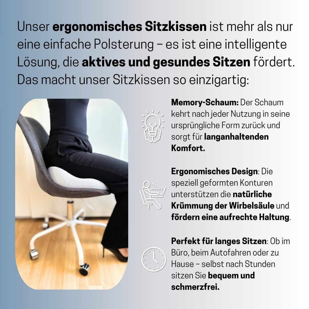 Medosan Sitzkissen Memory-Schaum