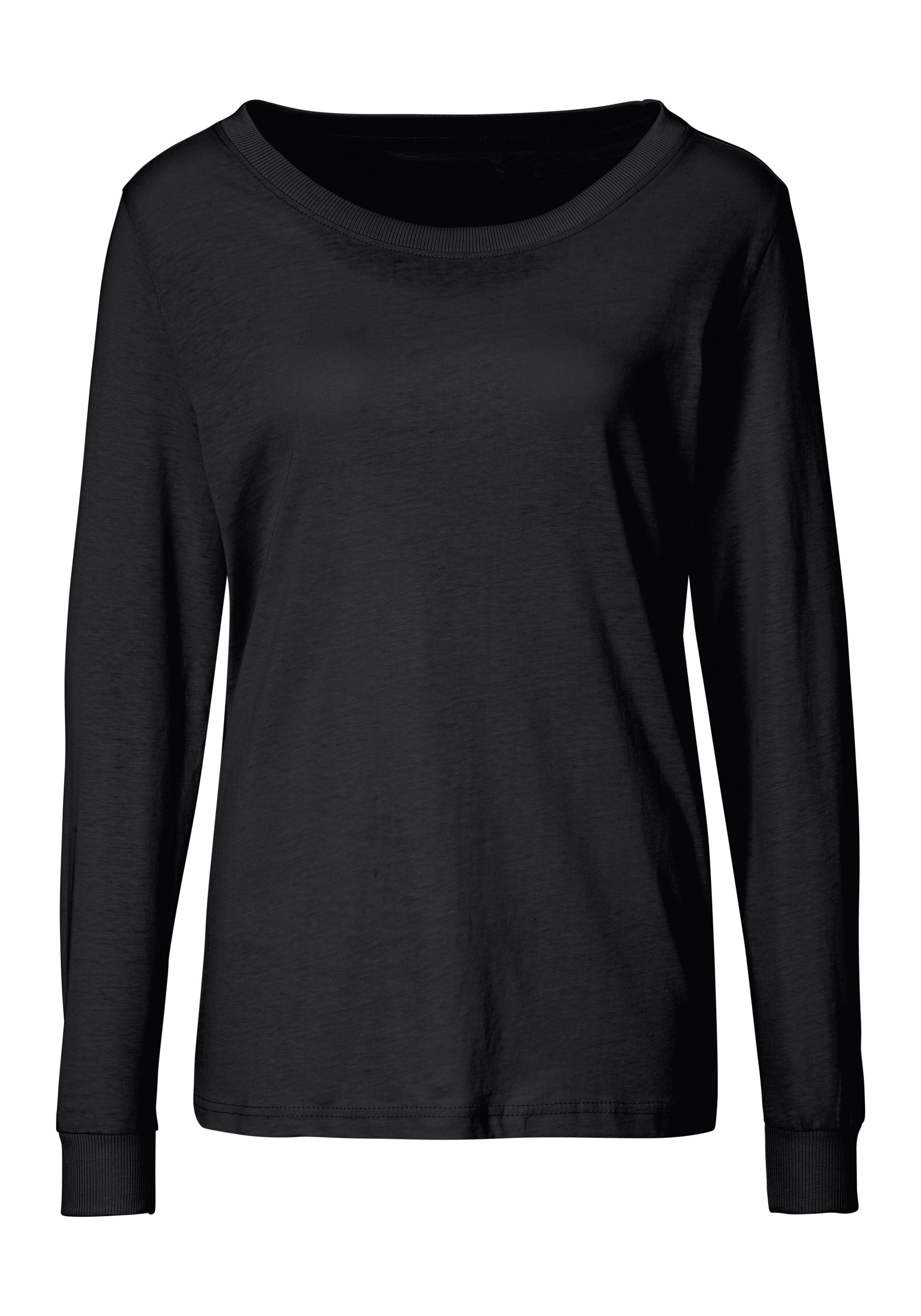 Vivance Dreams Pyjamaoberteil mit Rippbündchen. € 14,99