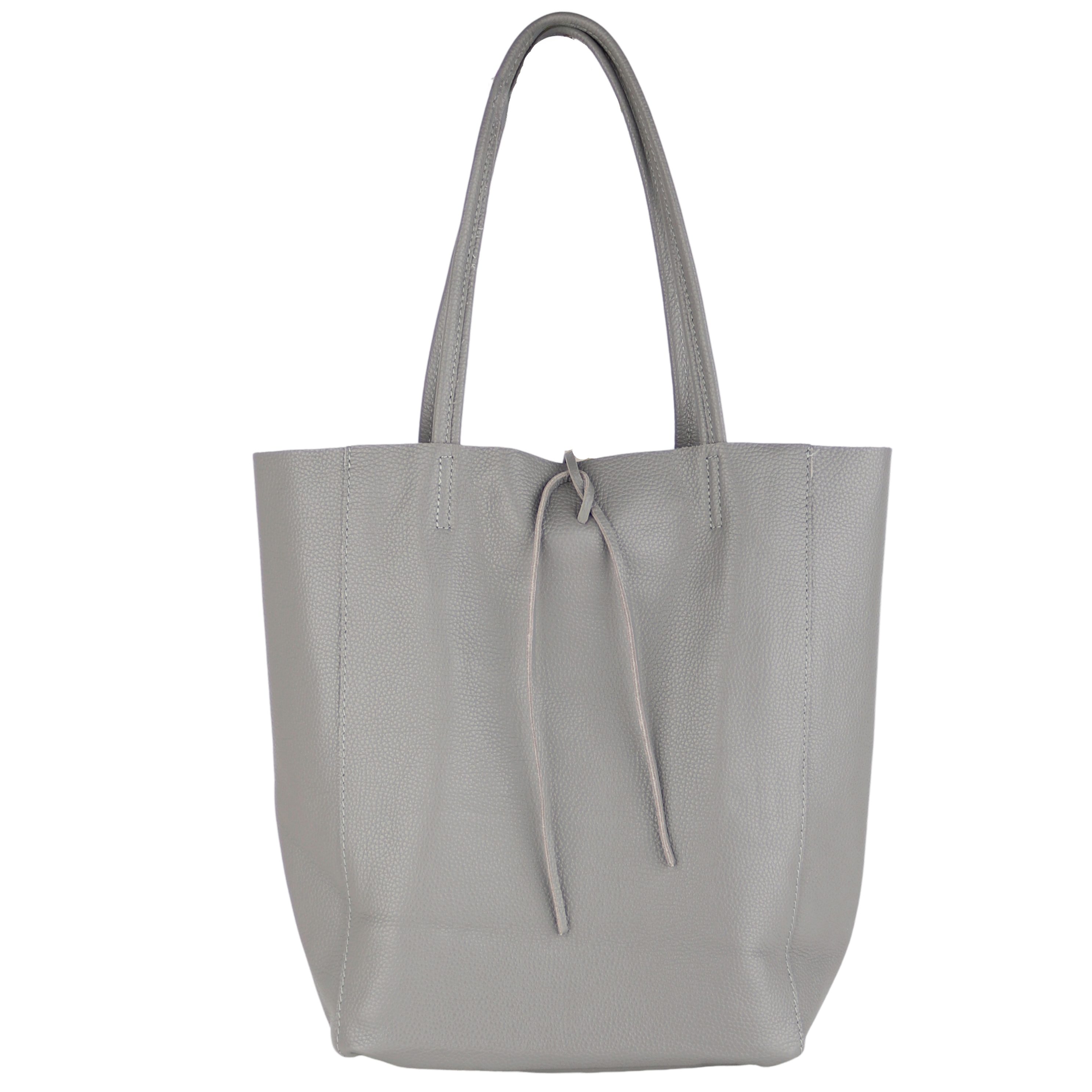 MIRROSI Shopper aus Echtleder / Wildleder, Made in Italy, Henkeltasche Tasche (Einkaufstasche in vielen trendigen Farben), Tragetasche (38x38x16cm) mit Stauraum A4 Ordner