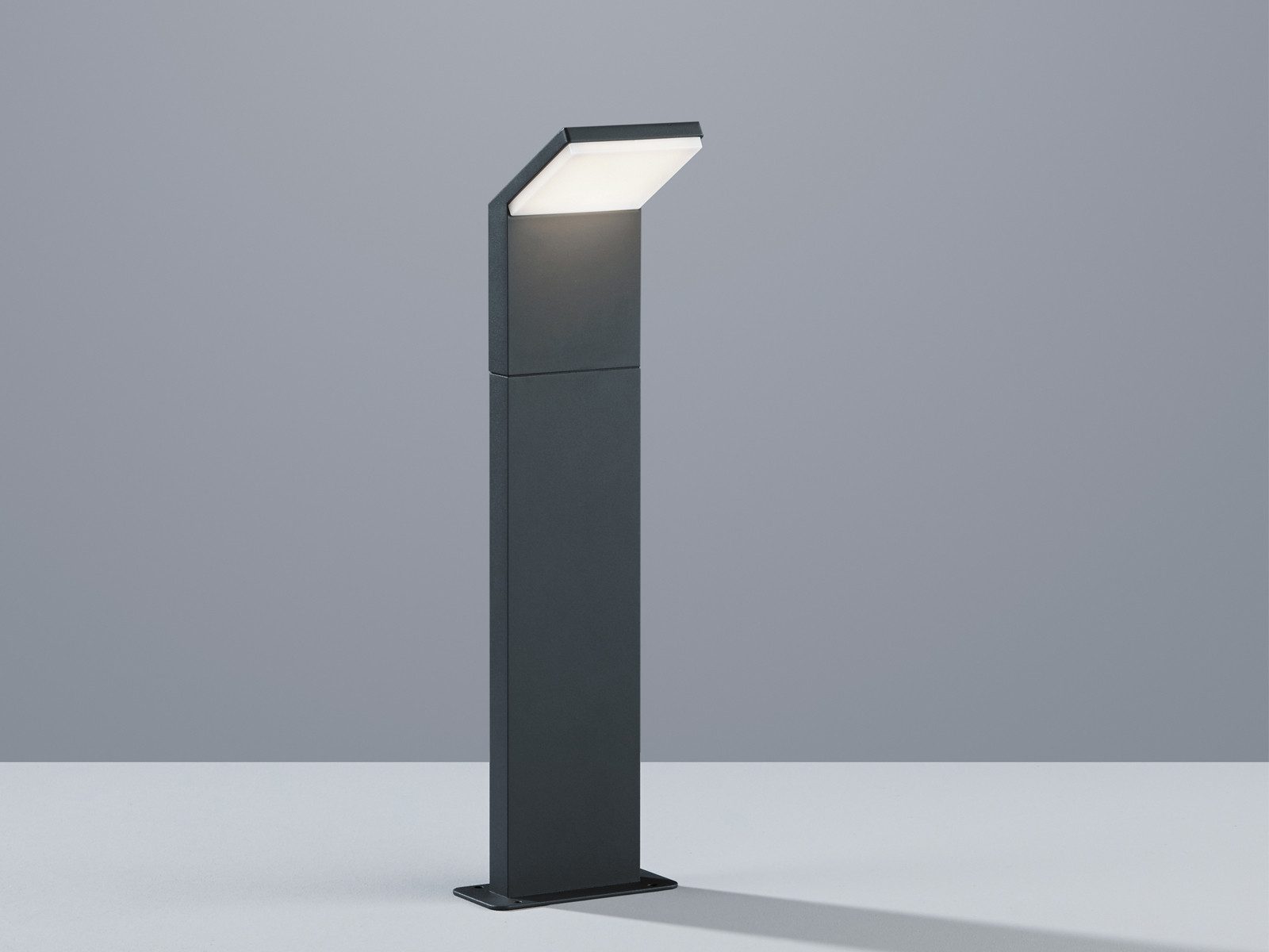 TRIO Leuchten LED Pollerleuchte, LED fest integriert, Warmweiß, Außen Garten-Wegbeleuchtung mit Strom aus Aluminium, Höhe 50cm