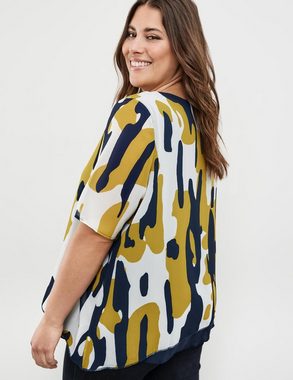 Samoon Kurzarmshirt Blusenshirt mit Chiffon-Layer