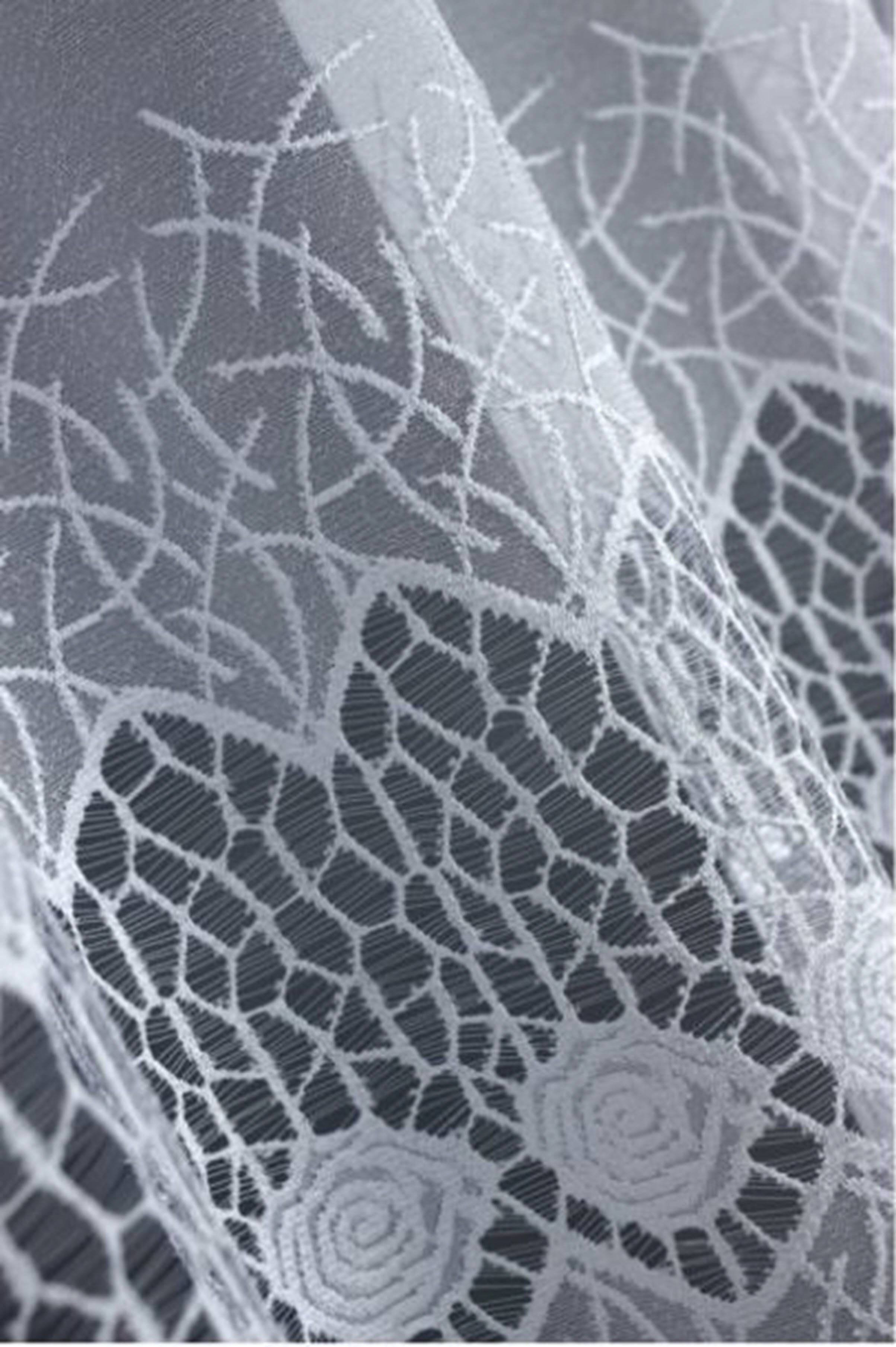 HAFT Gardine mit Kräuselband Fertiggardine Bogengardine Weiss Modell 22150, günstig online kaufen