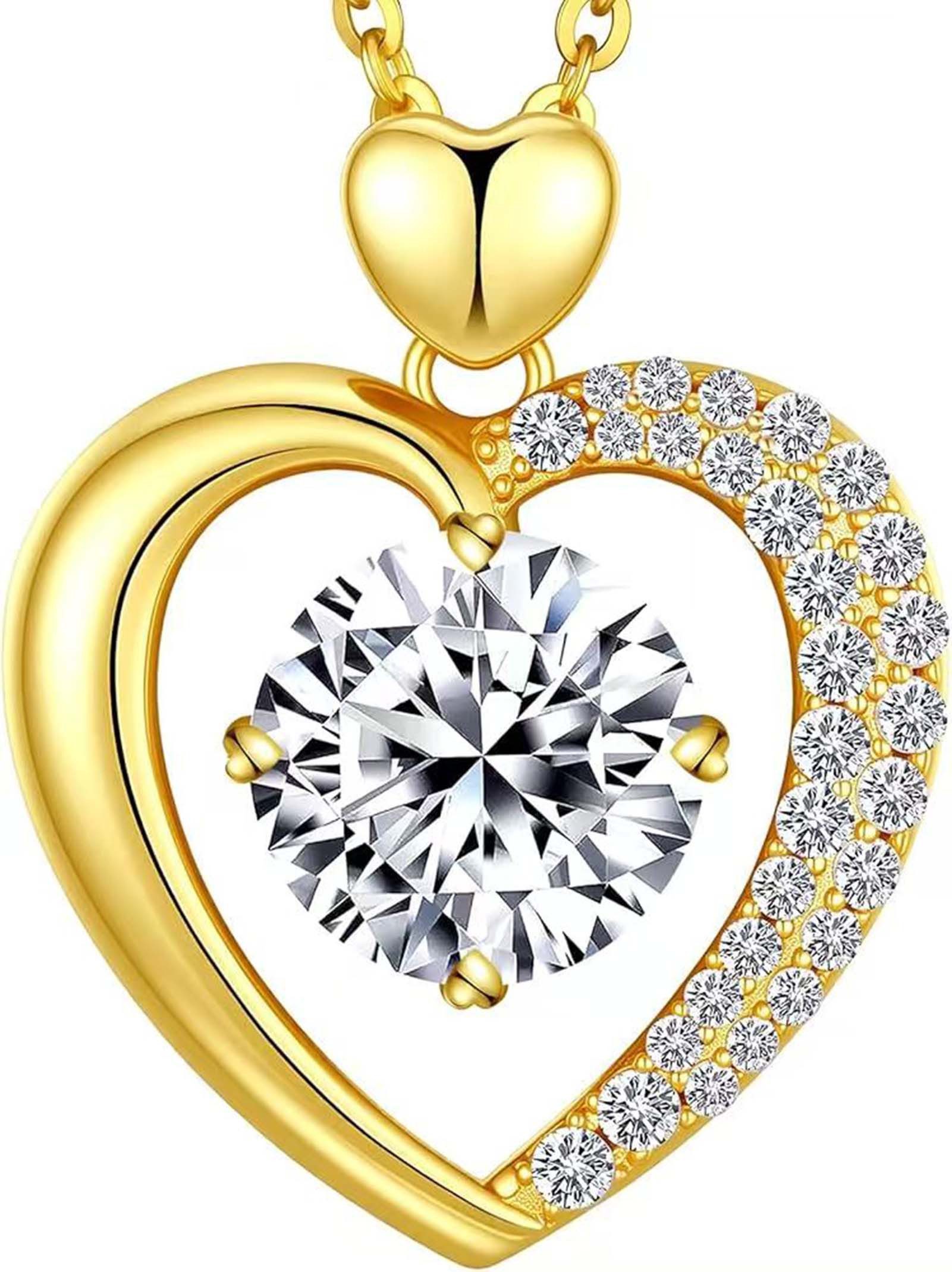 Kette mit Anhänger 1ct, D VS1 3ex Halskette damen,Diamond,brautkleider damen