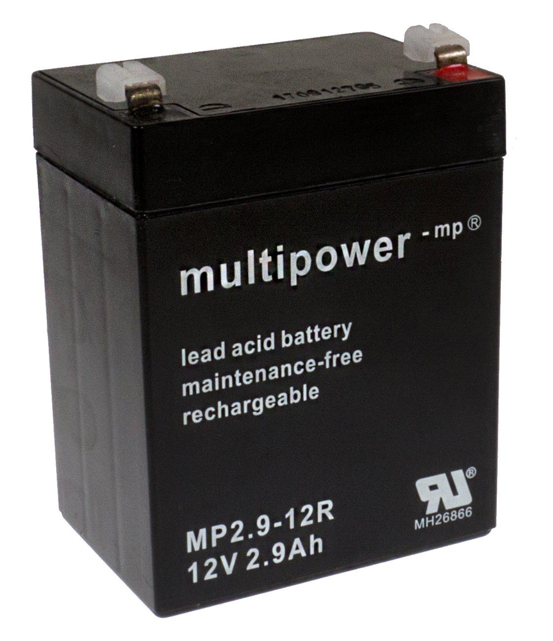 Multipower Multipower Blei-Akku 12V 2,9Ah MP2,9-12R Faston 4,8 Bleiakkus