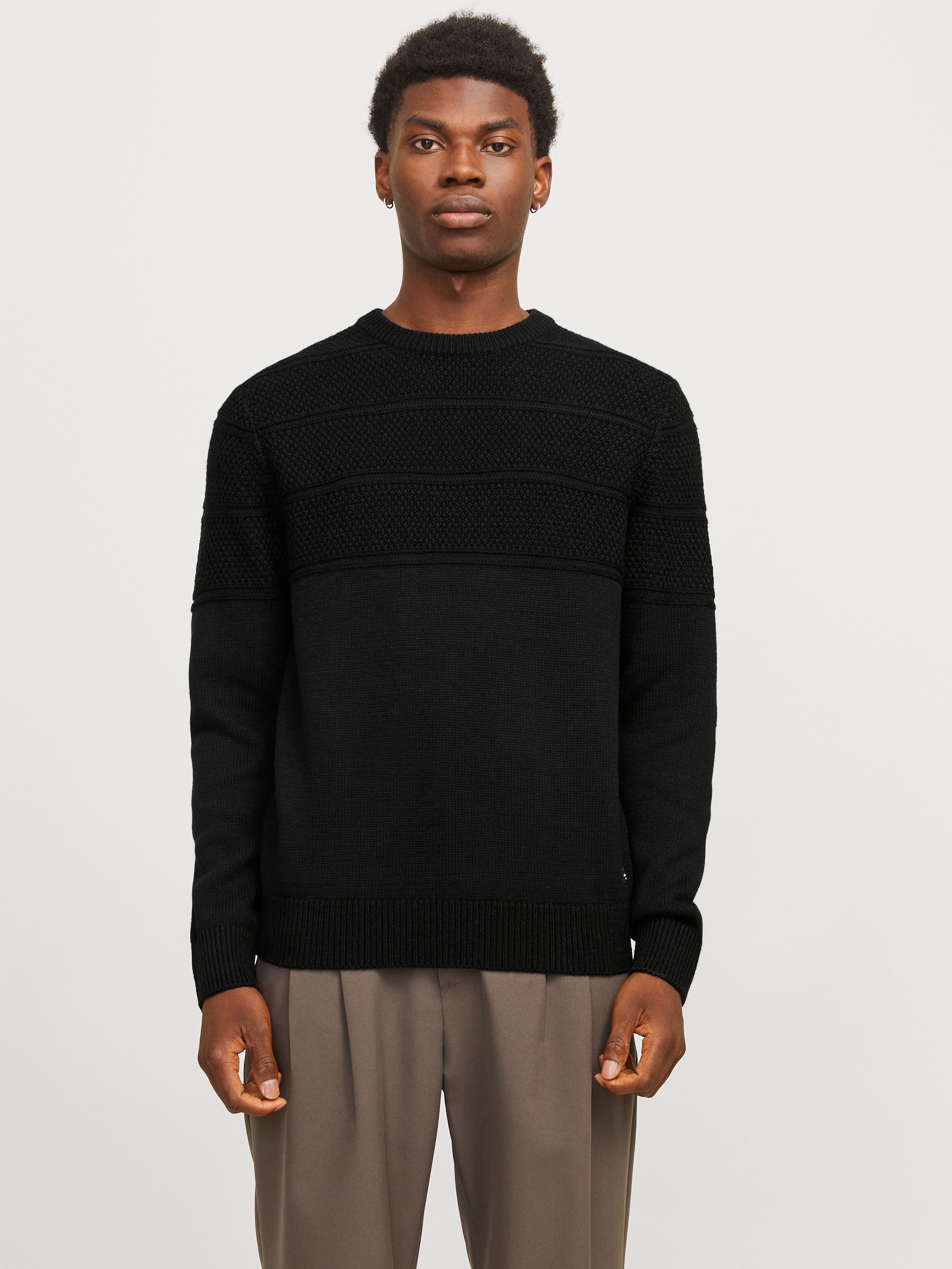 Jack & Jones Rundhalspullover JJJERRY KNIT günstig online kaufen