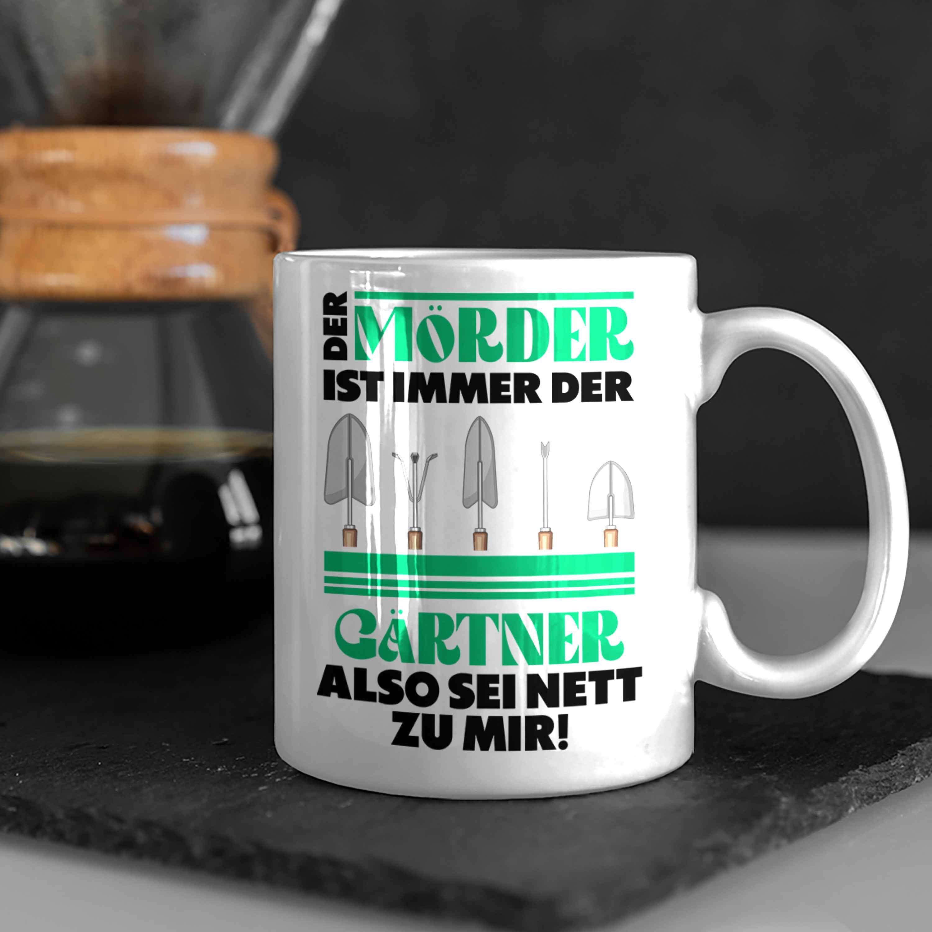 Trendation Tasse Trendation - Gärtner Tasse mit Spruch Garten Hobbygärtner Geschenk Lus