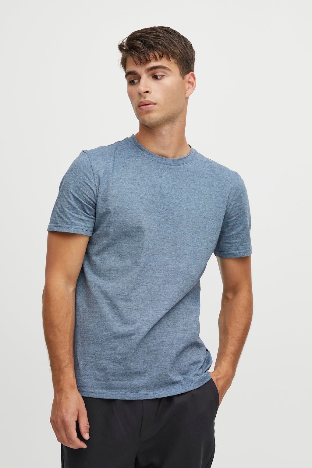 T-Shirt 5743 Friday in Casual Basic Meliert CFThor Rundhals Blau T-Shirt